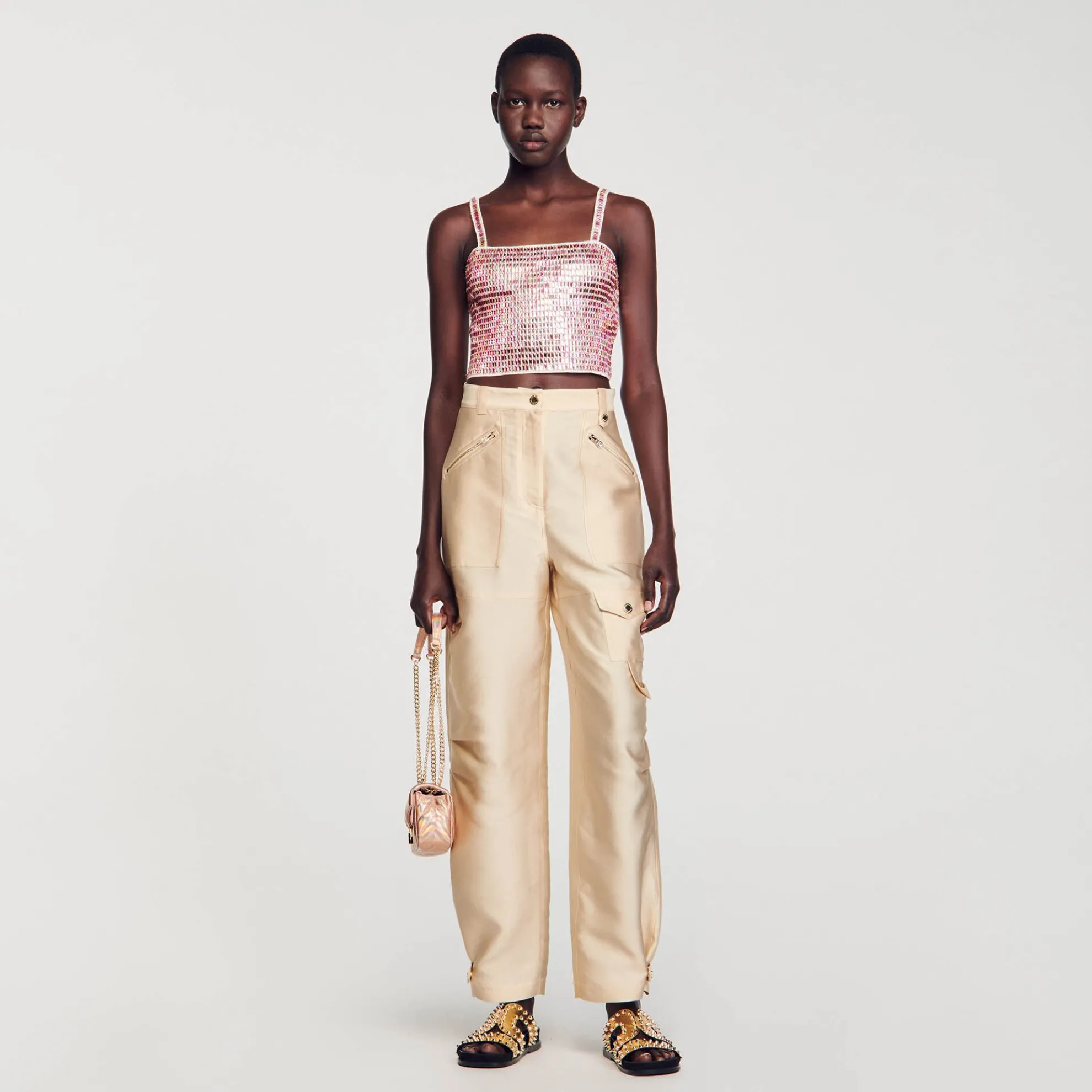 Brassière Kort Met Parels