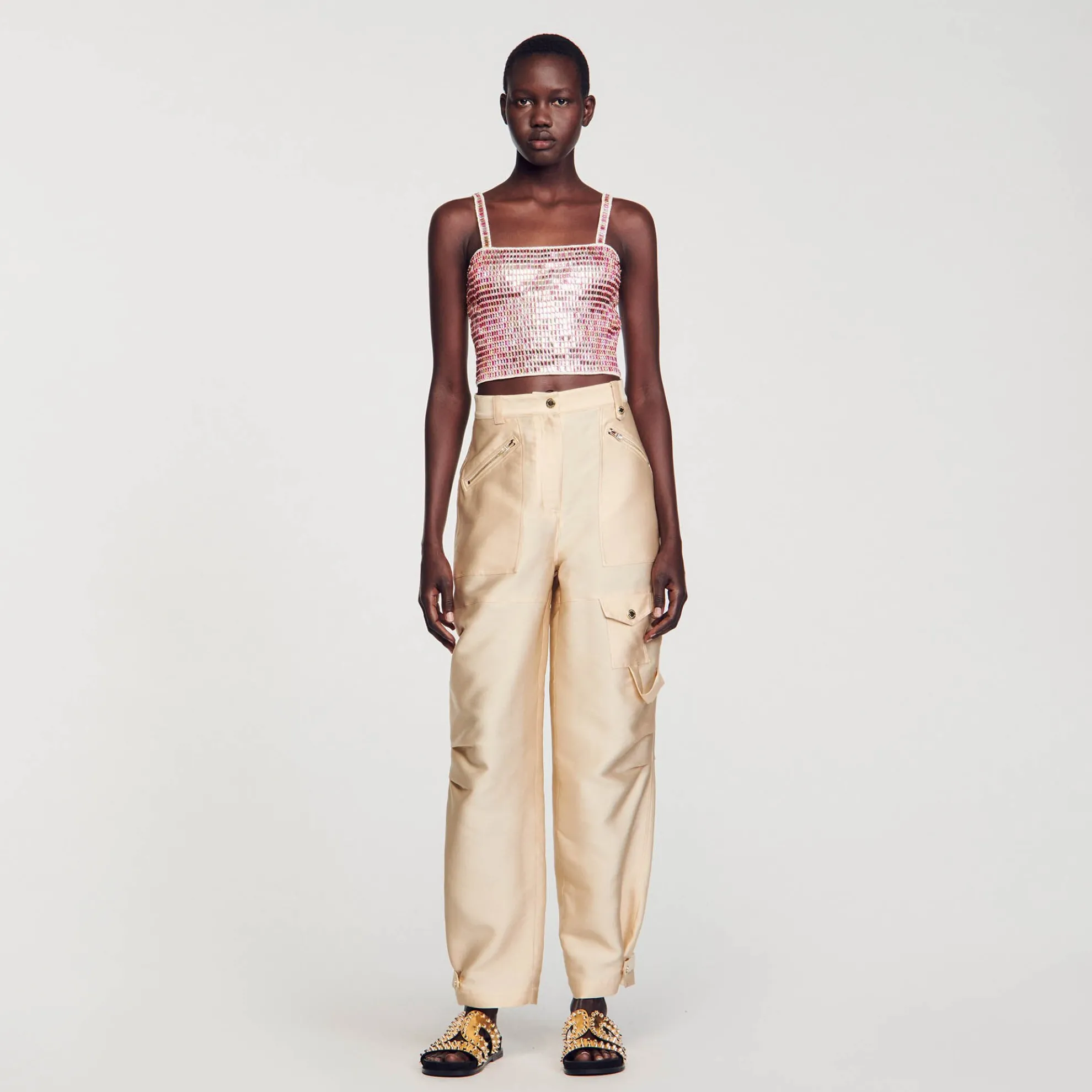 Brassière Kort Met Parels