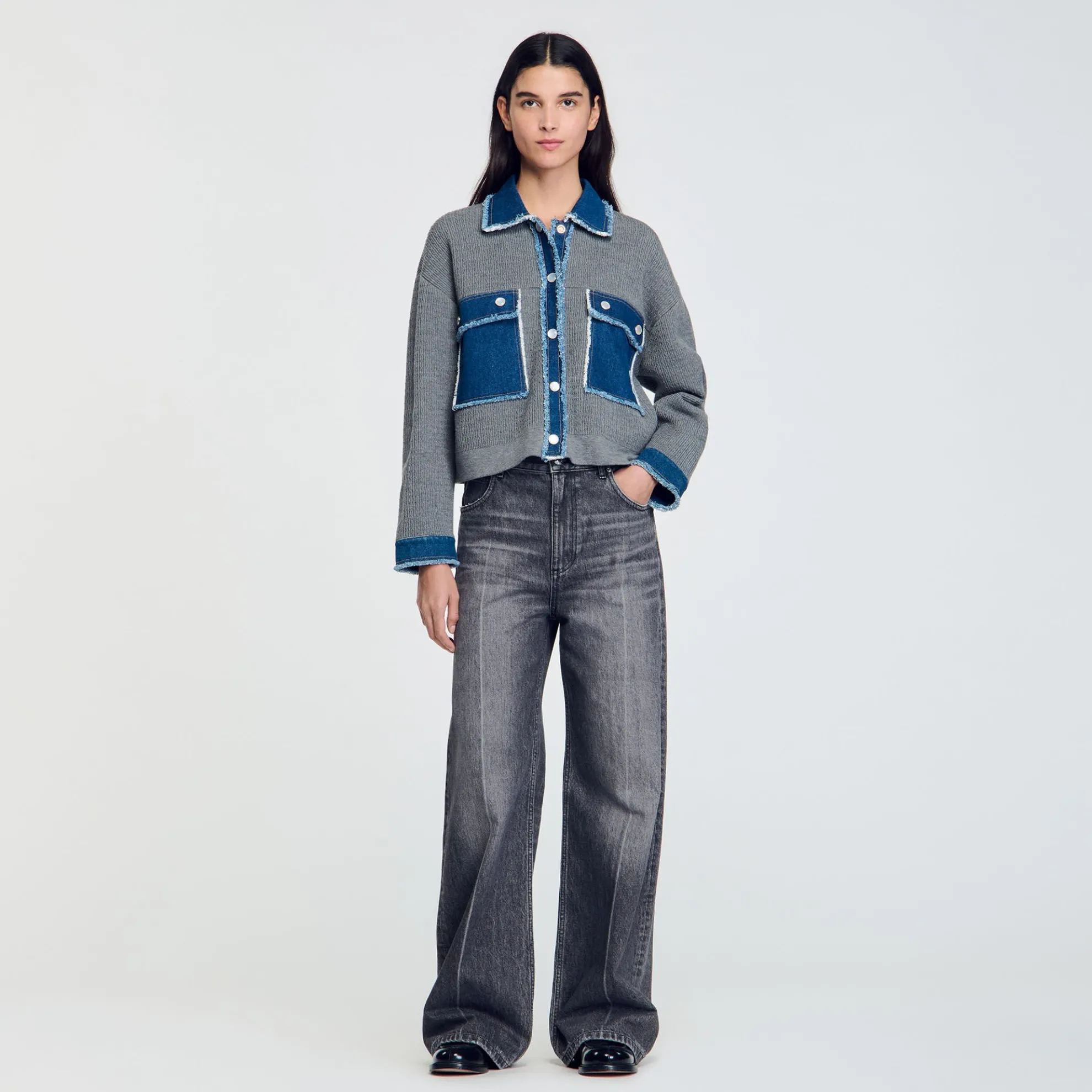 Cardicoat Gebreid En Jeans