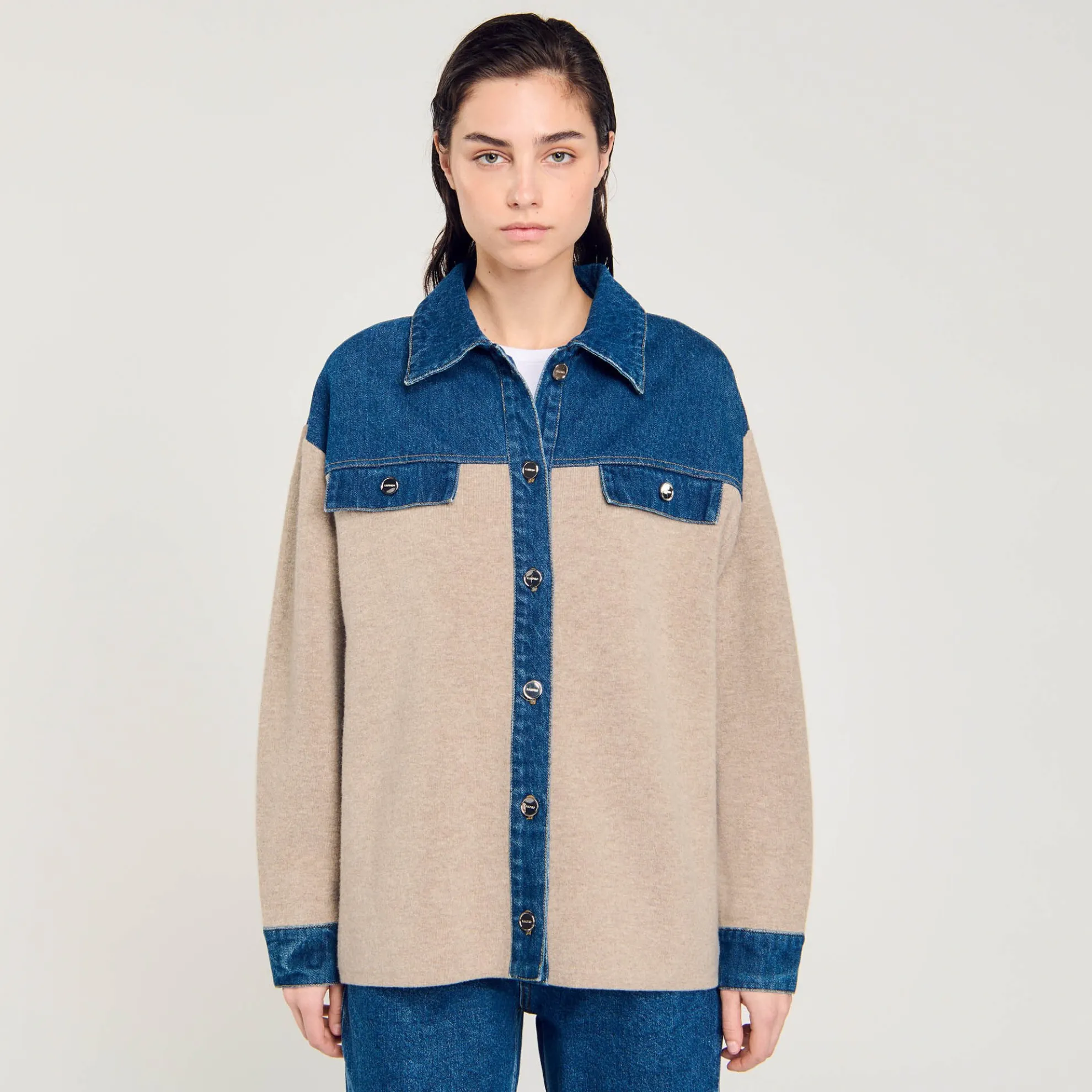 Cardicoat Gebreid En Jeans