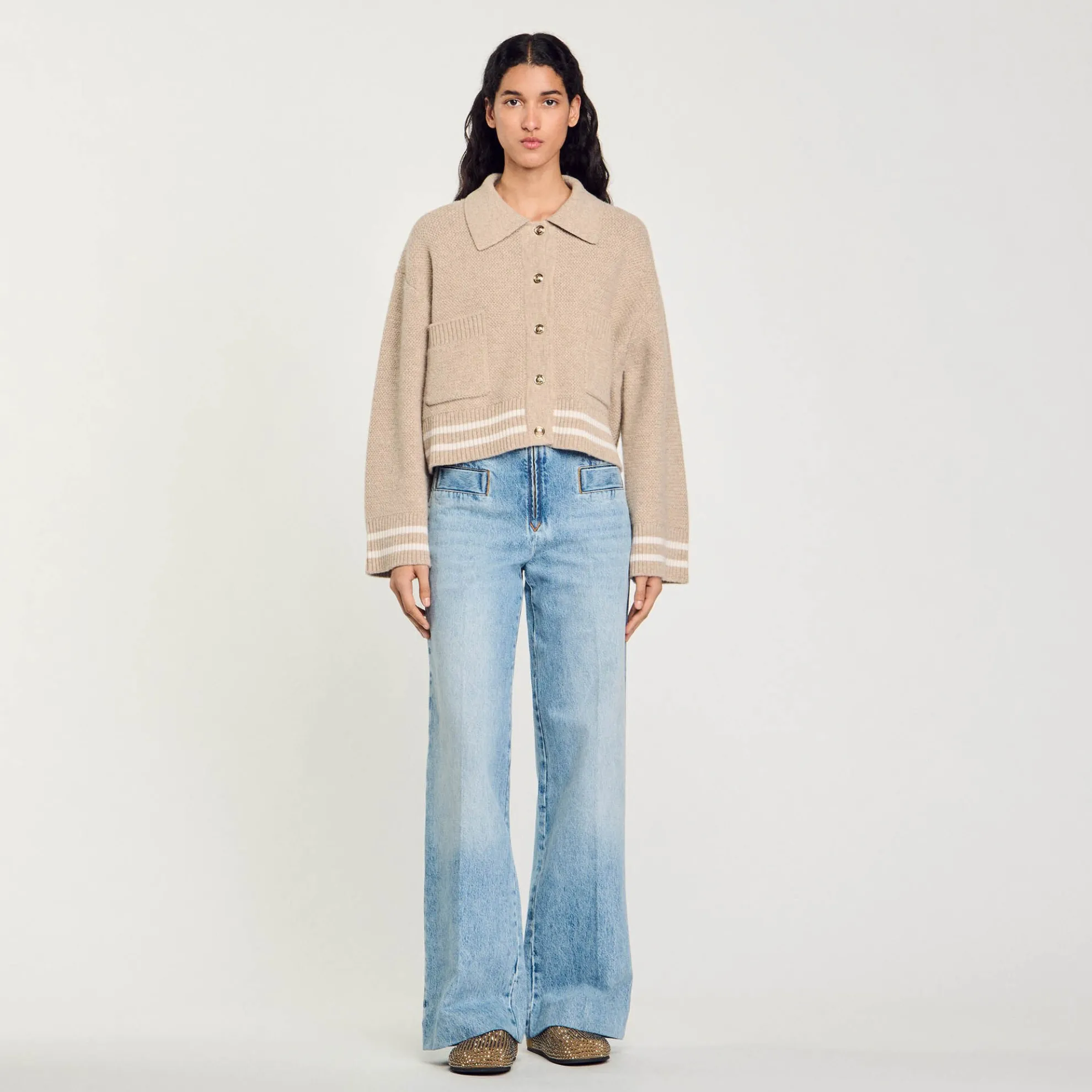 Cardigan Met Siersteek