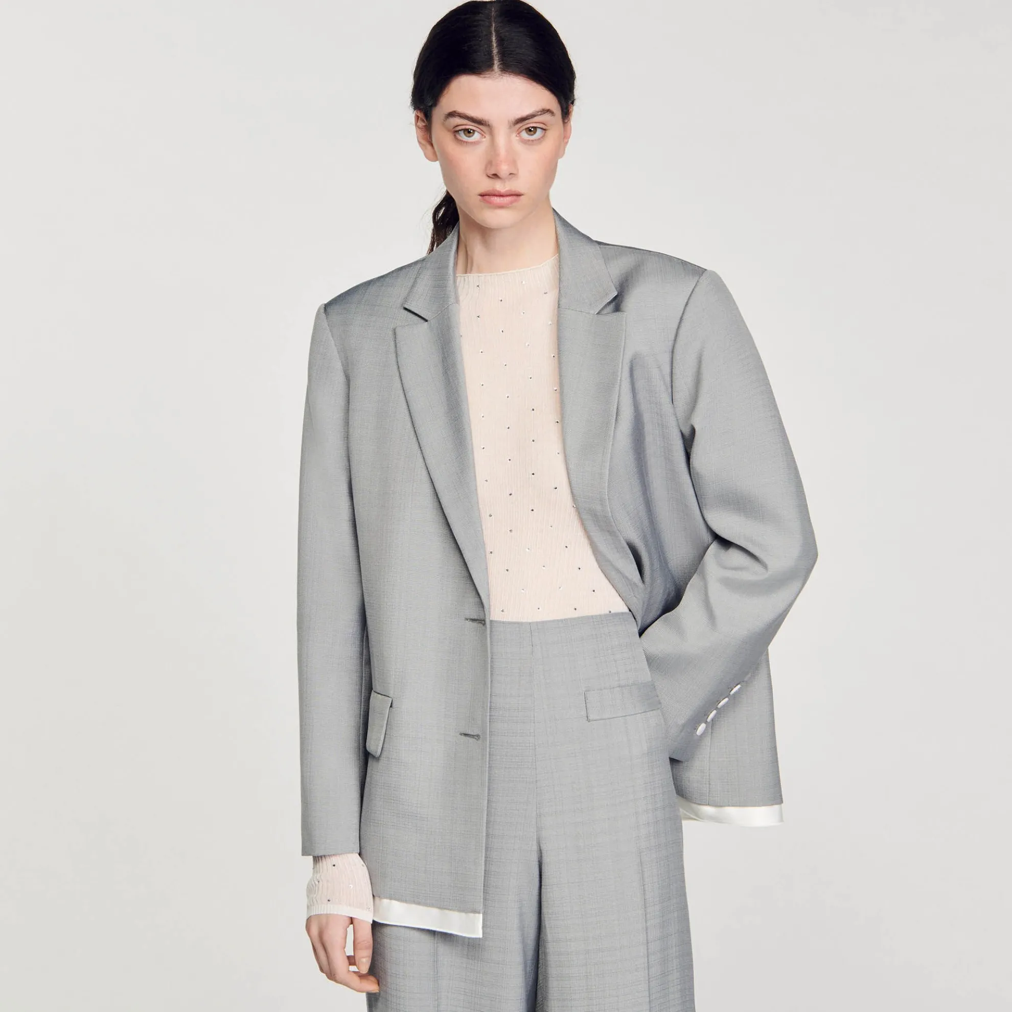 Doorzichtige Trui Met Stras