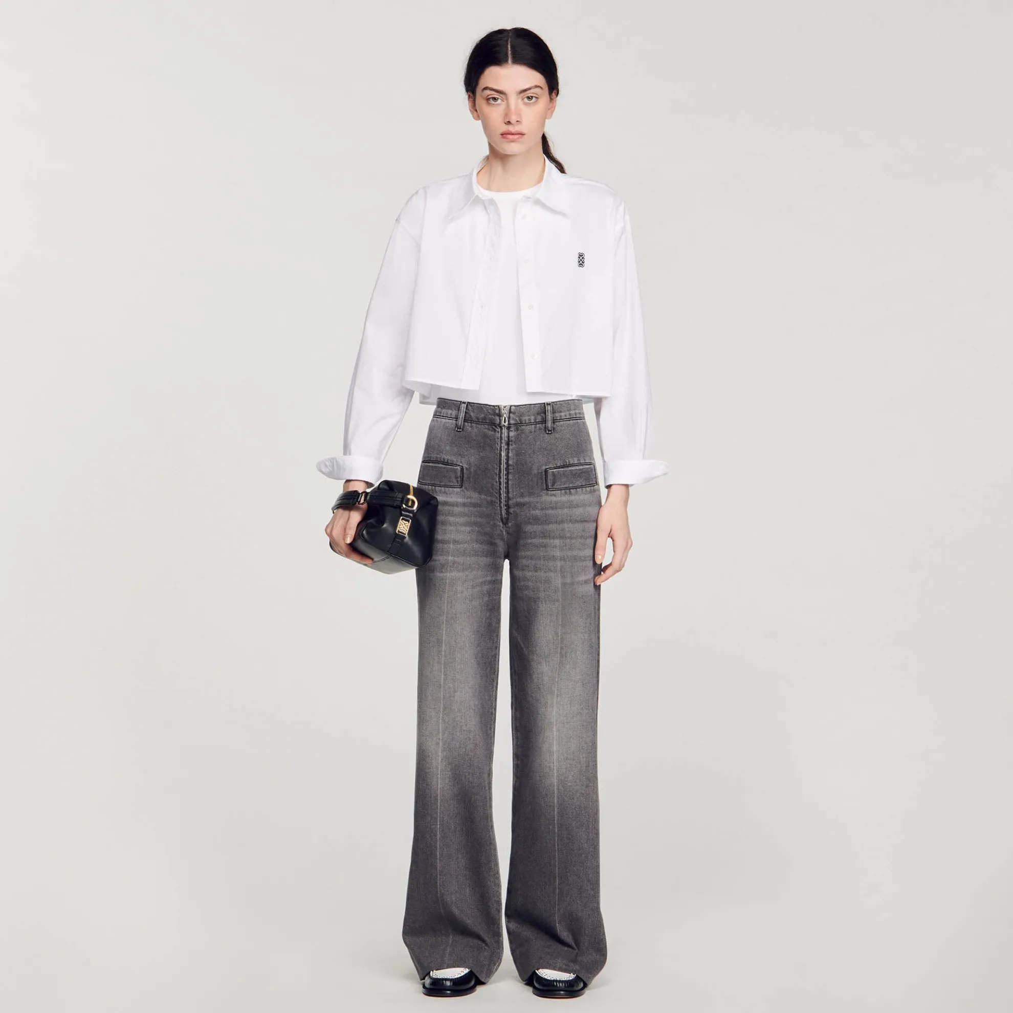 Flared Jeans Stone Wash