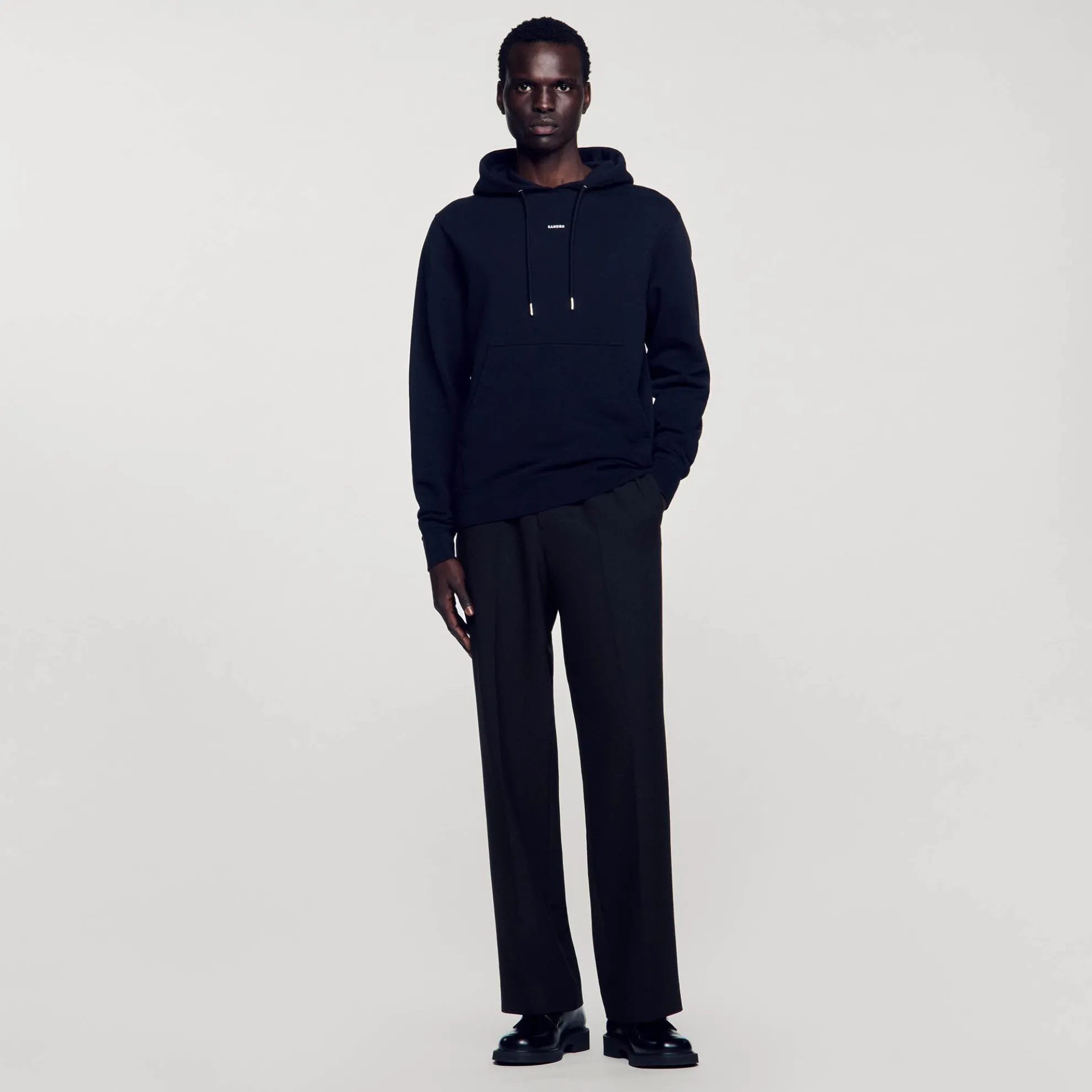 Geborduurde Herenhoody Van Biokatoen