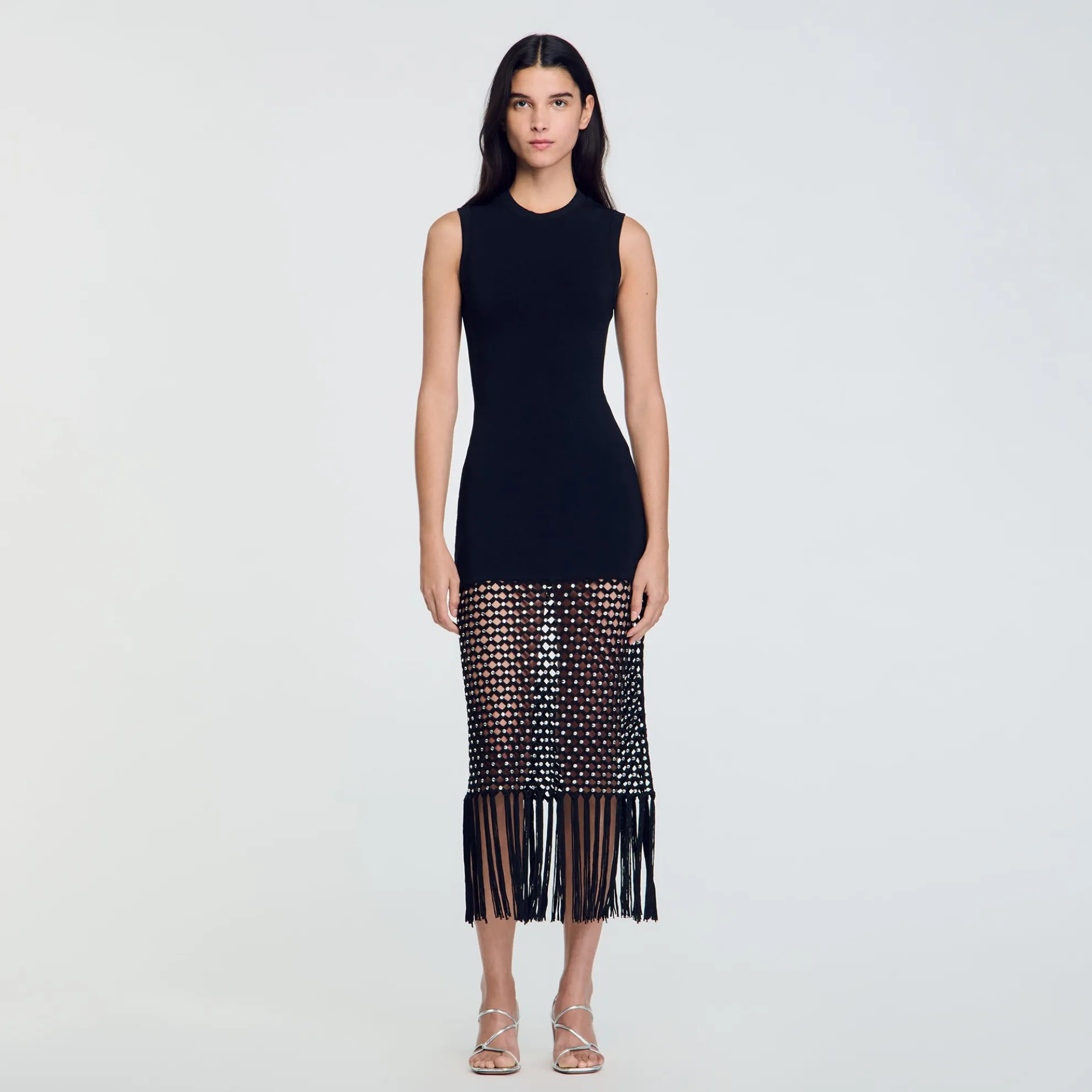 Gebreide Jurk Met Franjes