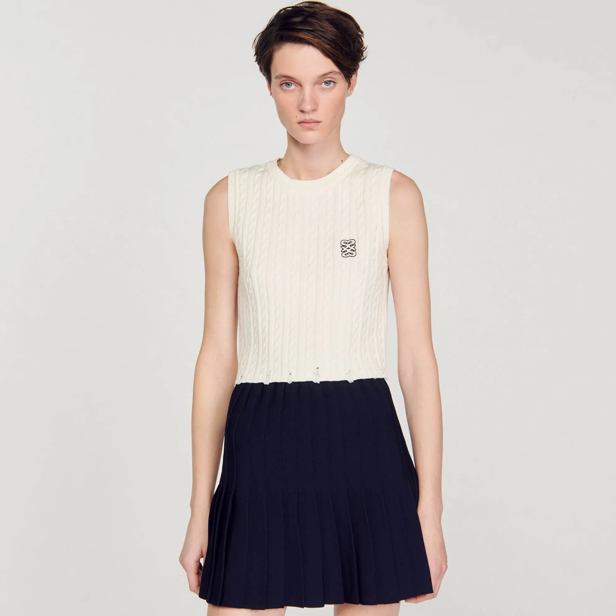 Gebreide Mouwloze Trui