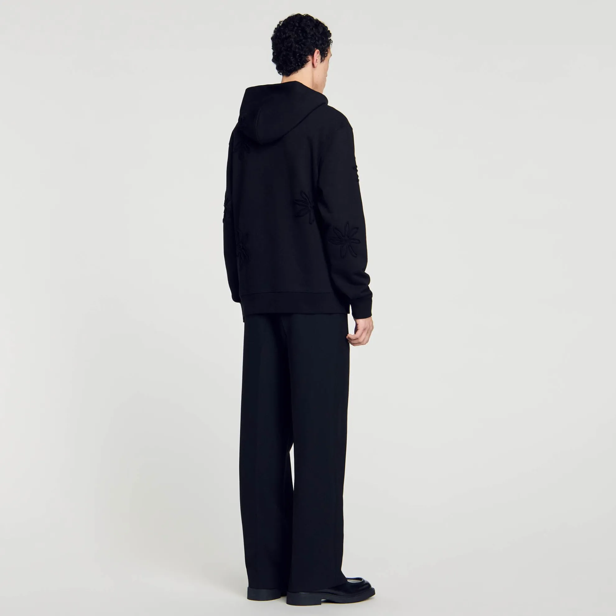 Hoodie Met Capuchon Bloemmotief