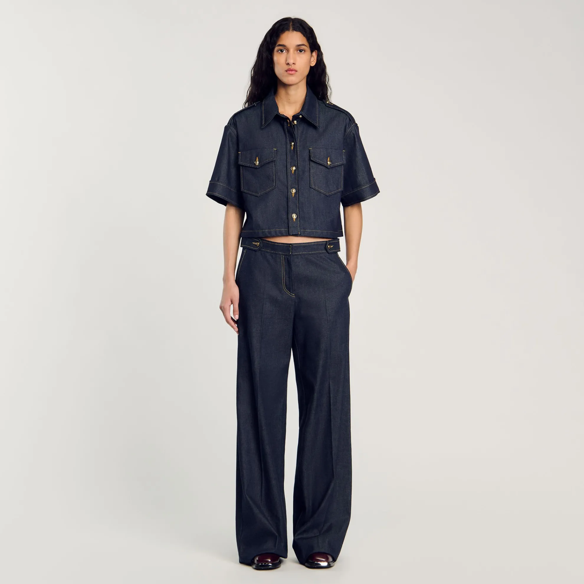 Jeans Wijdvallend Raw Denim