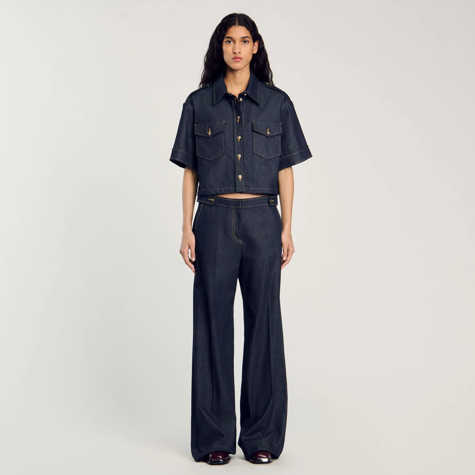 Jeans Wijdvallend Raw Denim