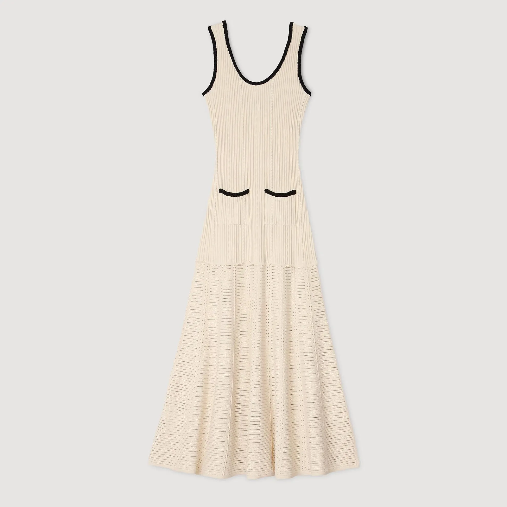 Jurk Pointillé Gebreid