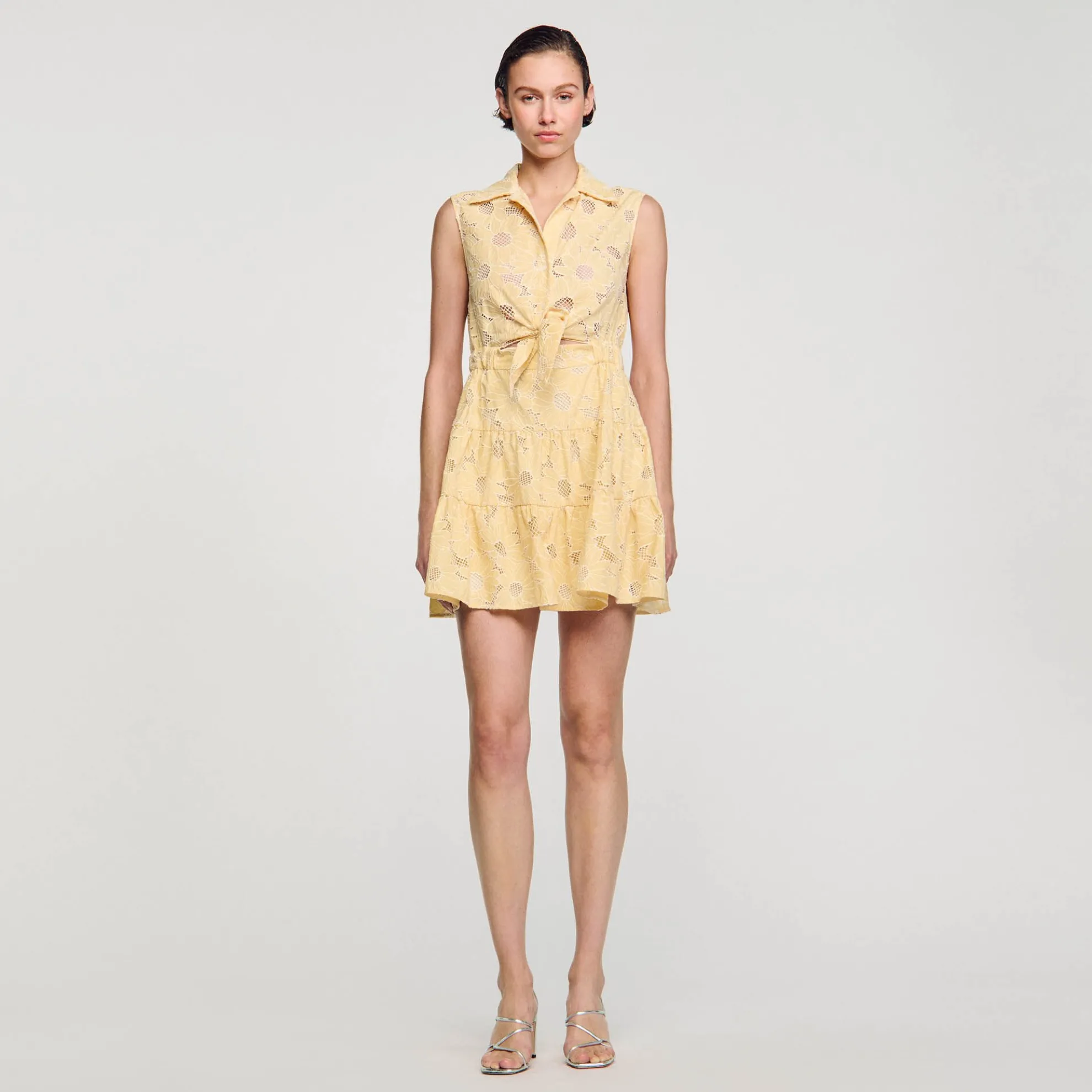 Korte Jurk Geborduurd