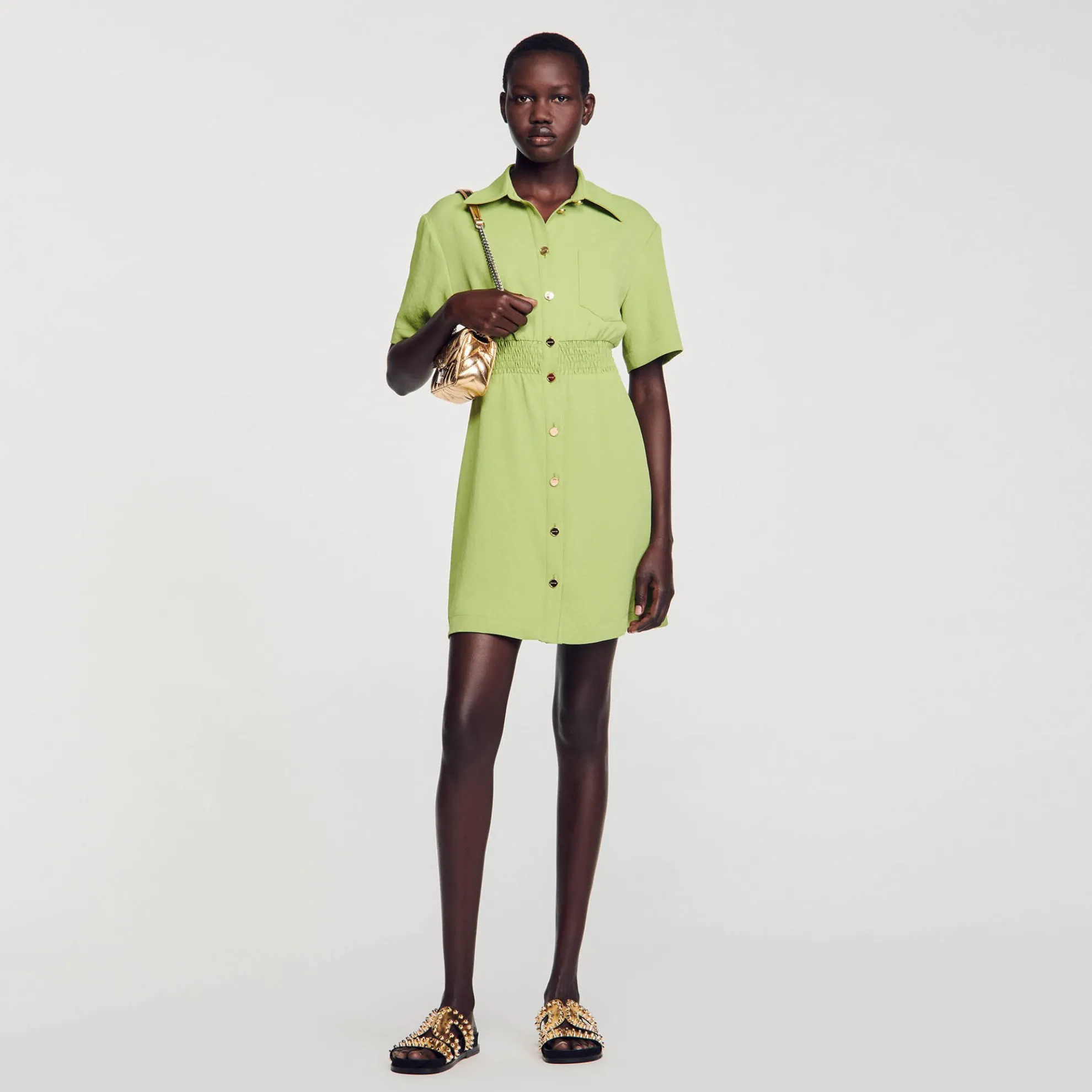 Korte Jurk Met Knoopsluiting