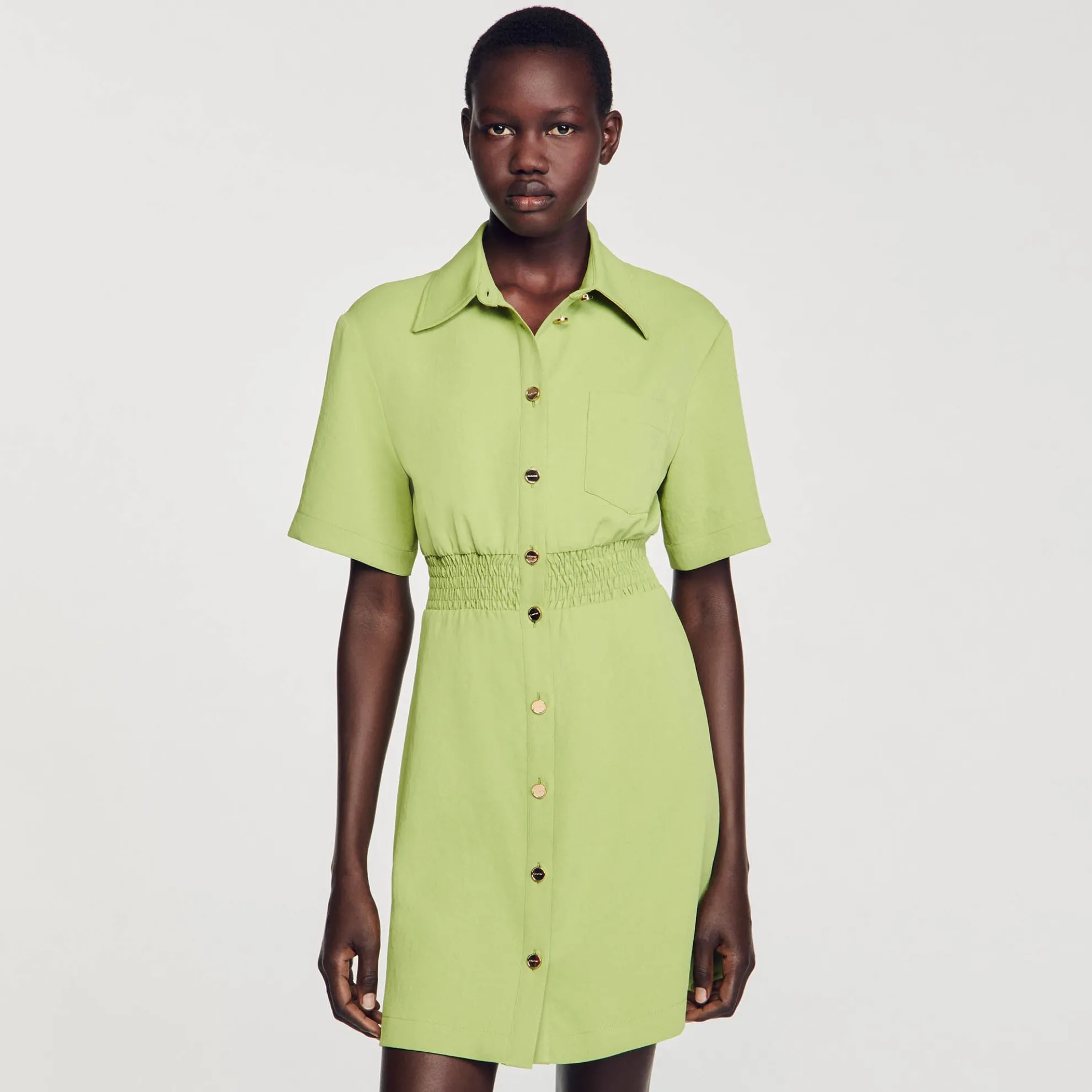 Korte Jurk Met Knoopsluiting