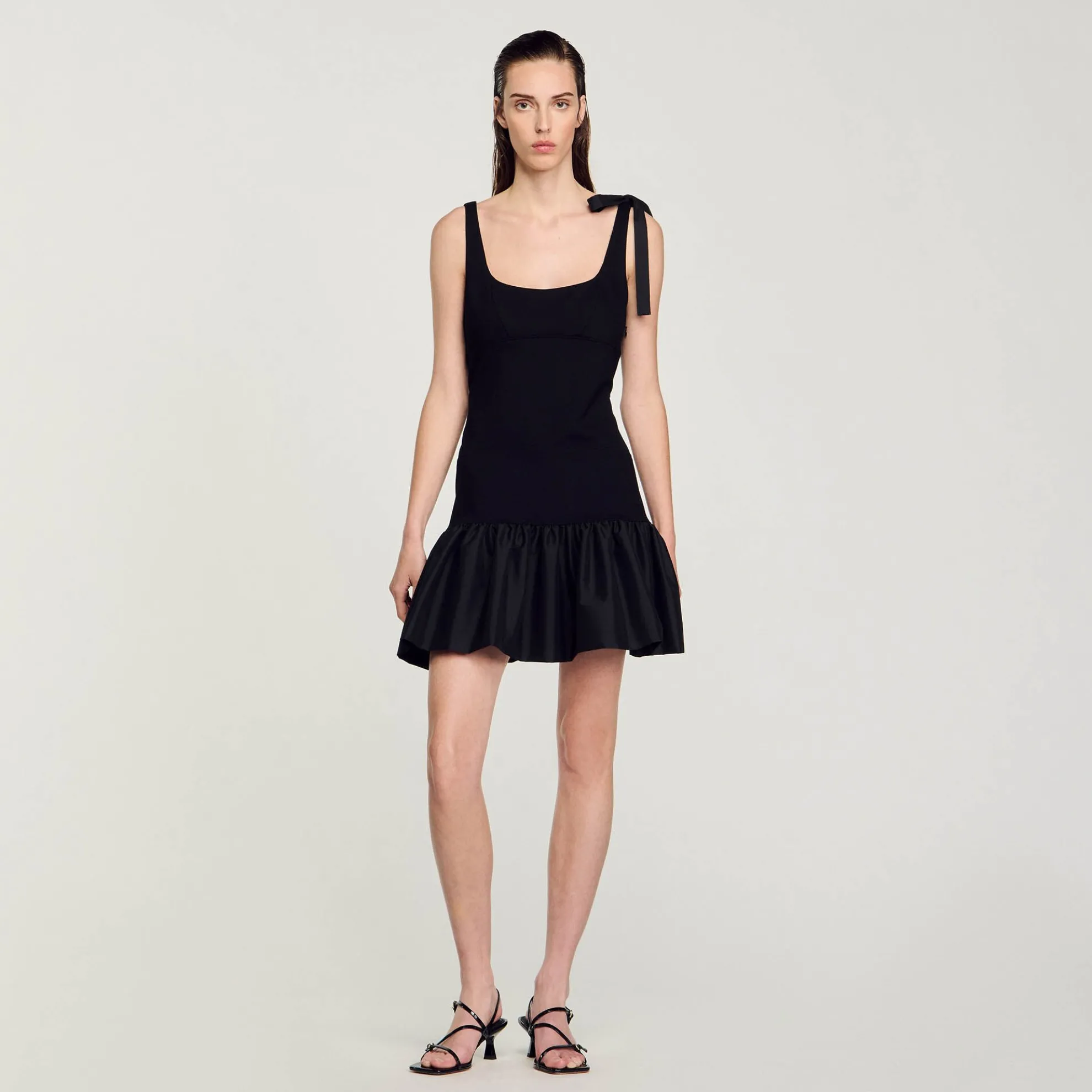 Korte Jurk Van 2 Stoffen