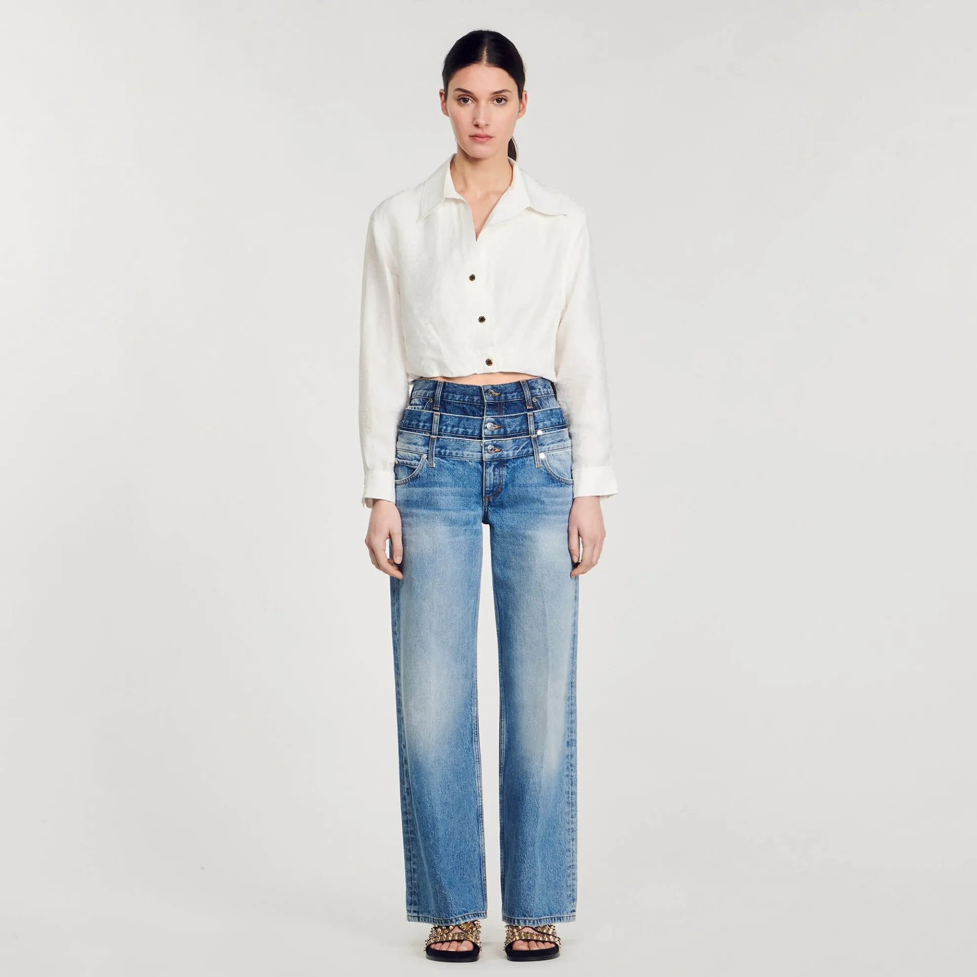 Korte Overhemdblouse