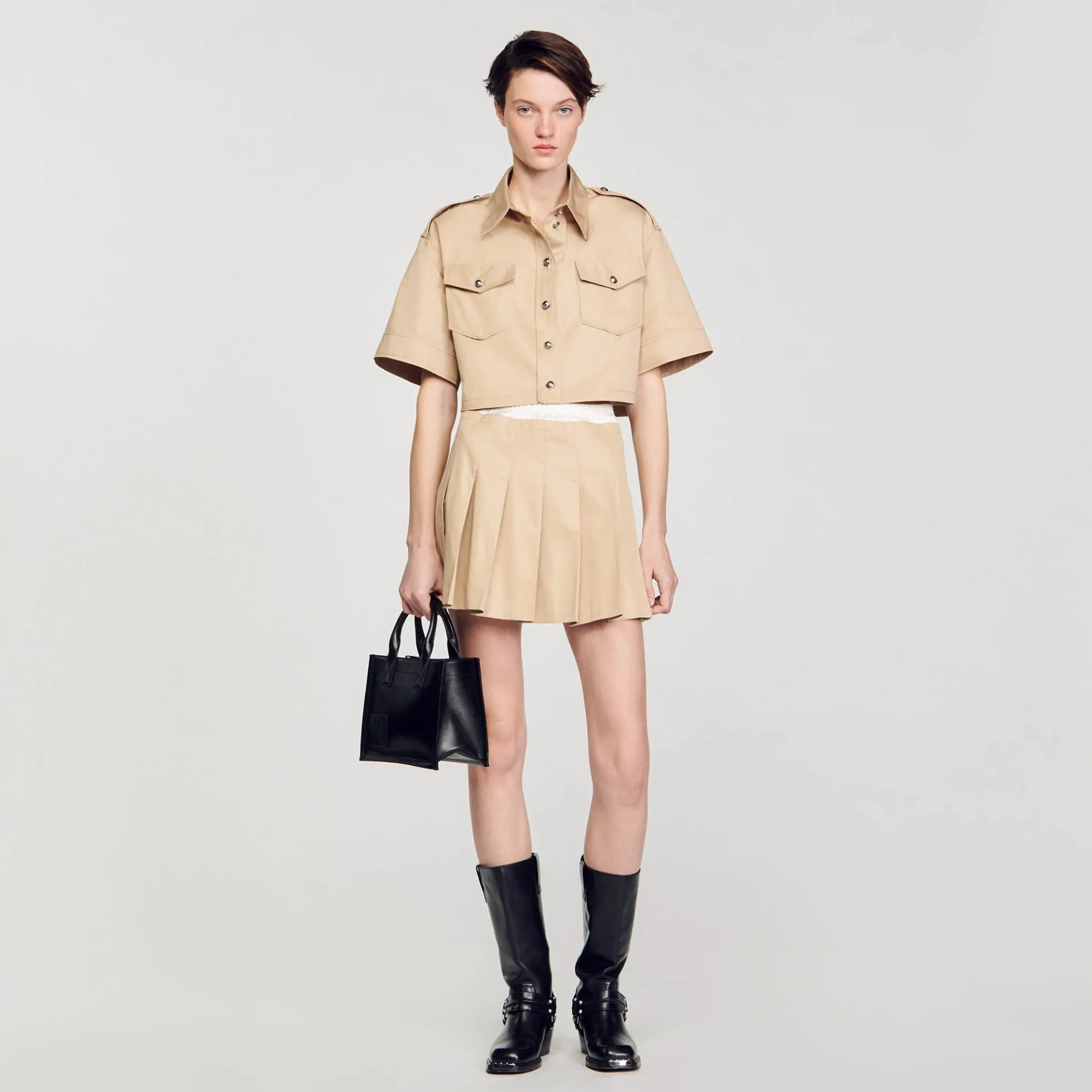 Korte Overhemdblouse Officier