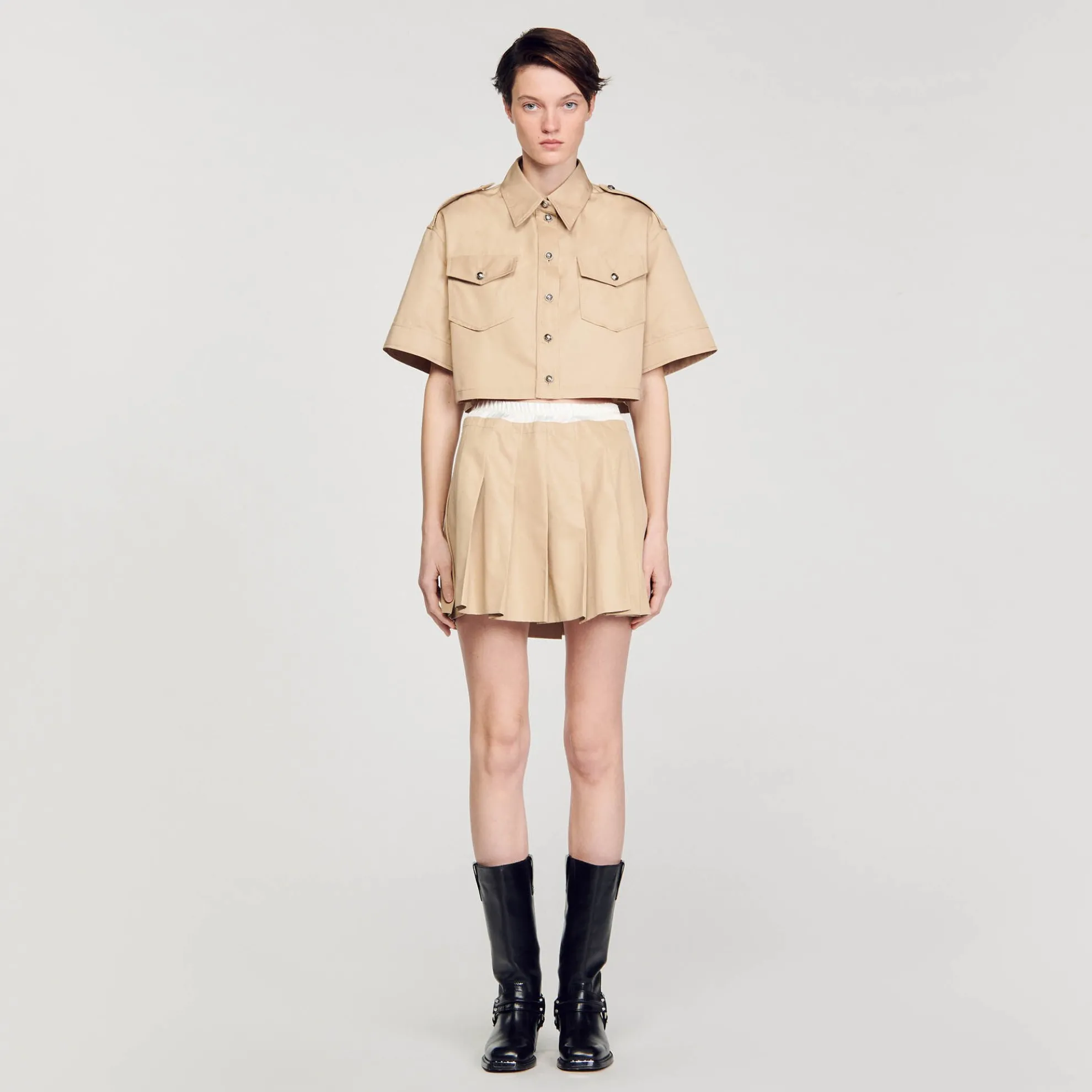 Korte Overhemdblouse Officier