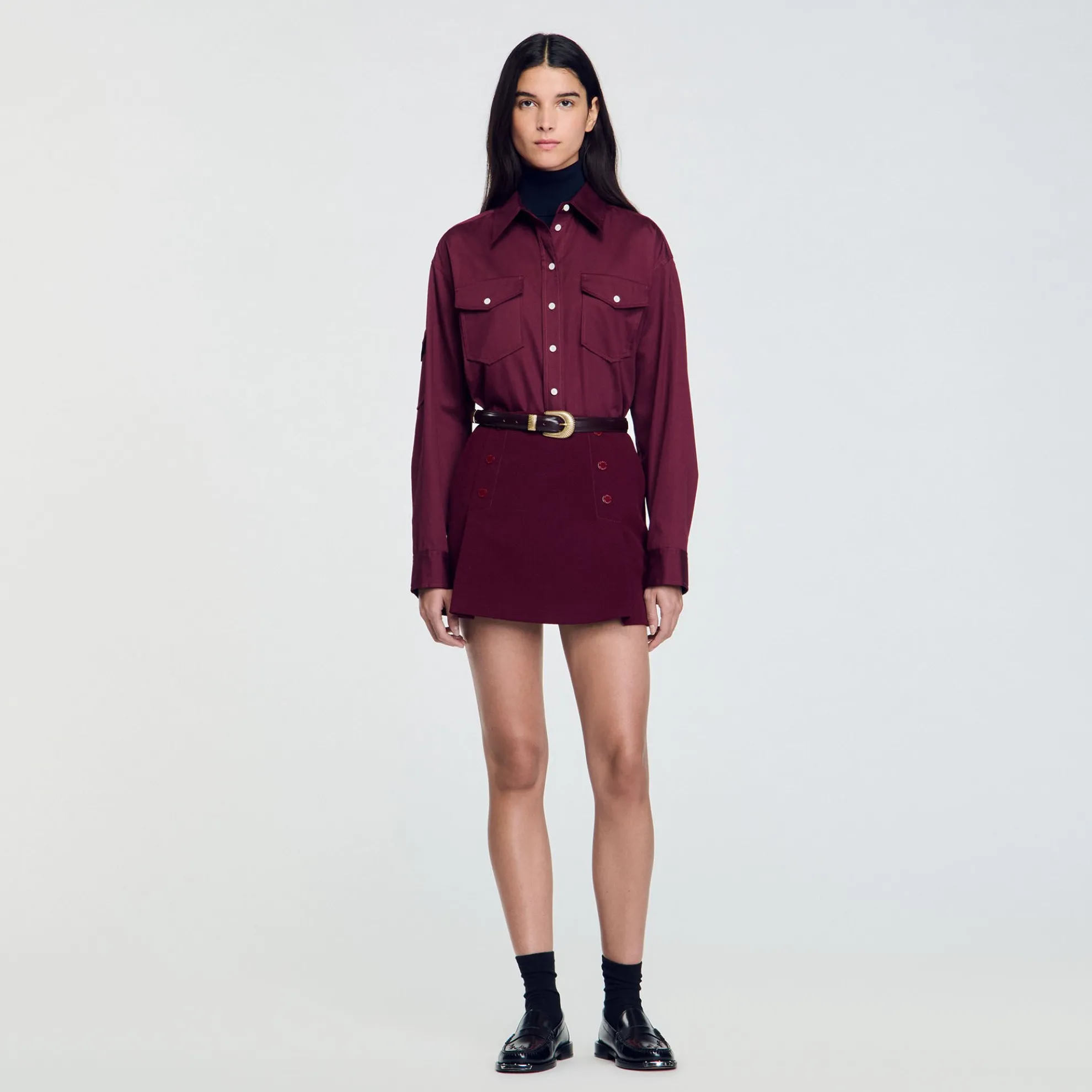 Korte Rok Met Drukknopen