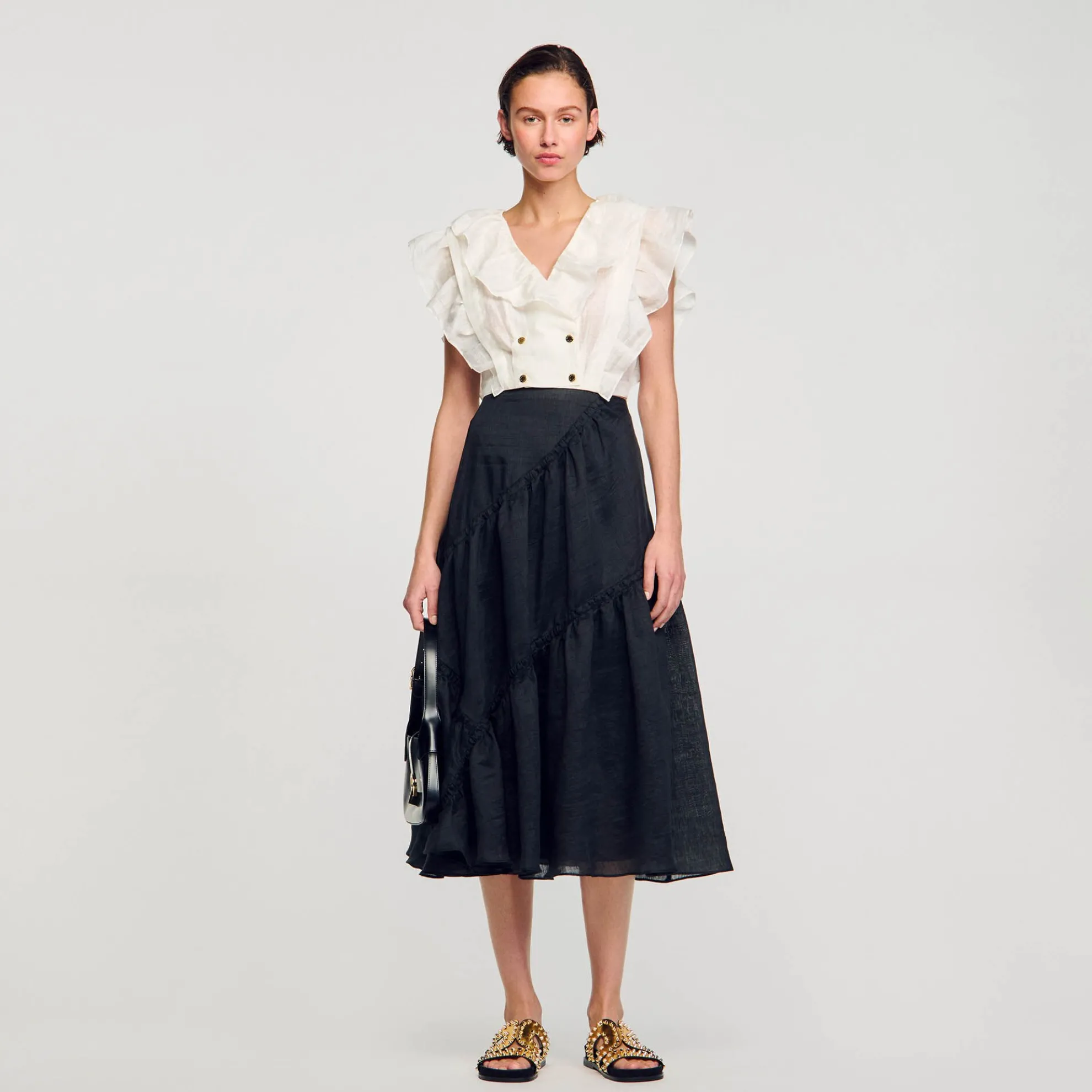 Korte Top Met Volants