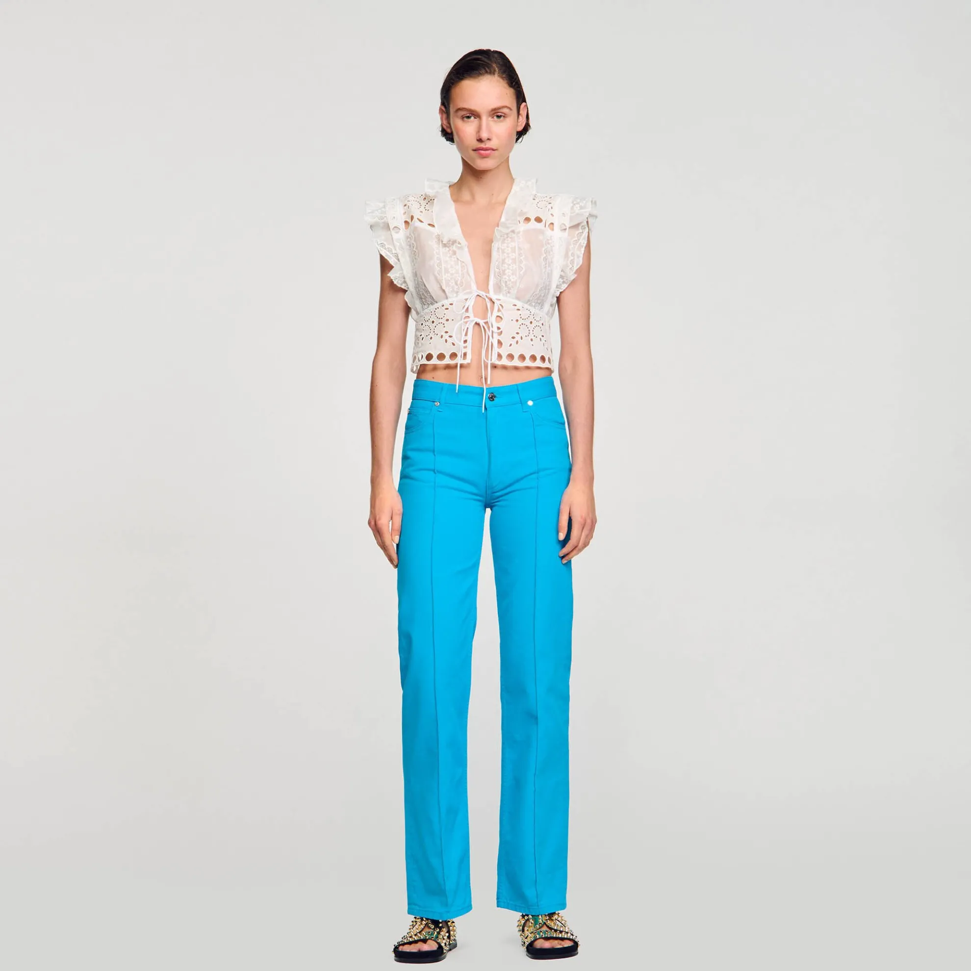 Korte Top Met Volants