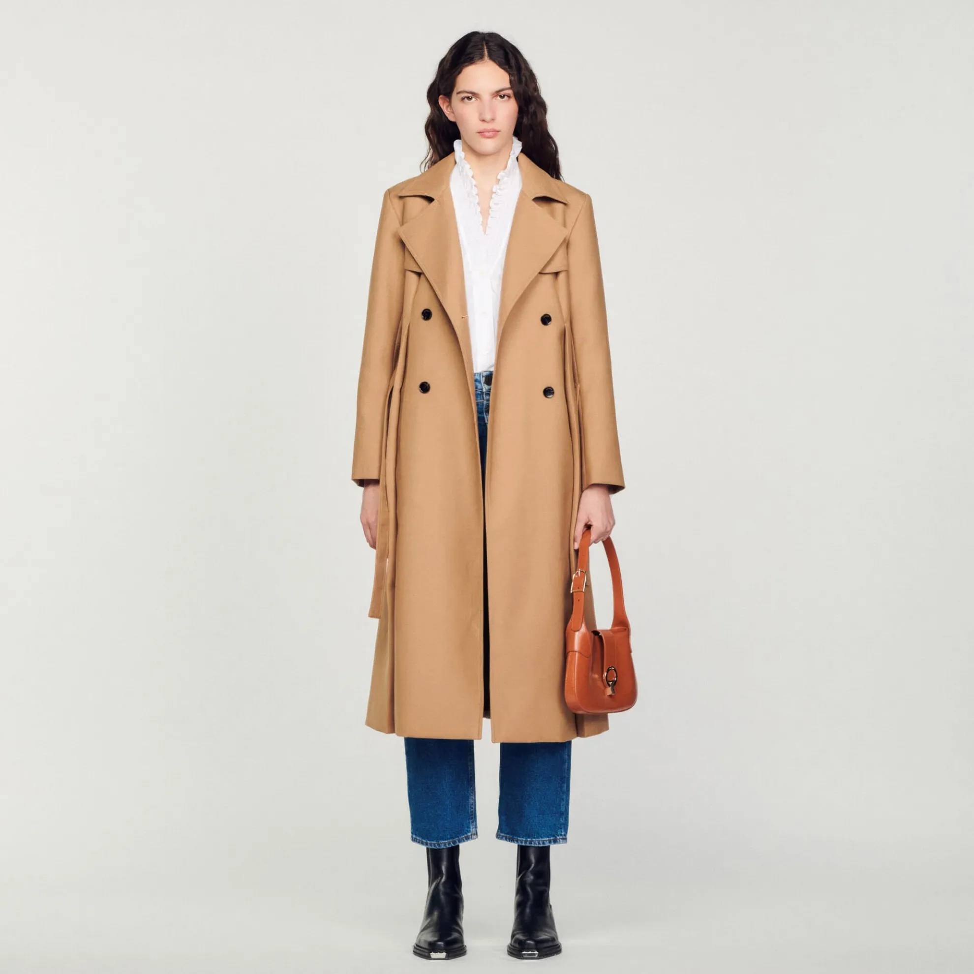 Lange Jas In Trenchcoat-stijl