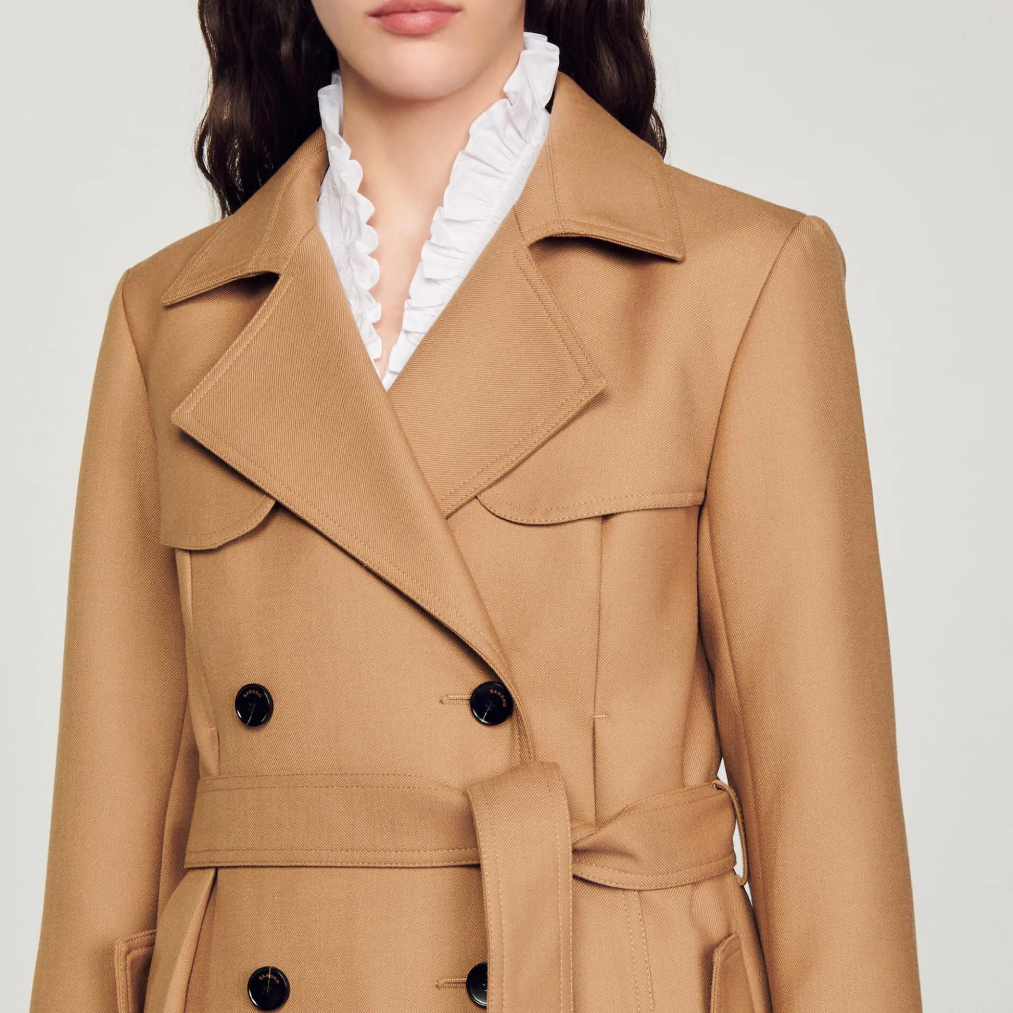 Lange Jas In Trenchcoat-stijl