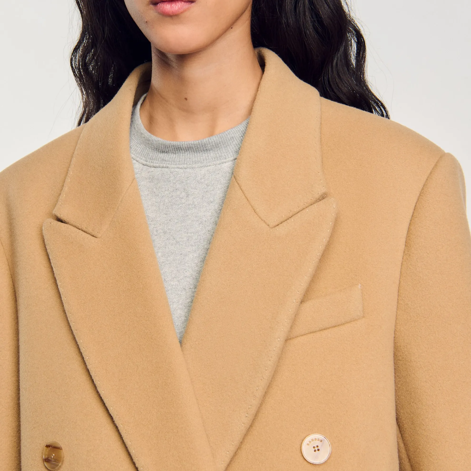 Lange Jas Van Gemengde Wol