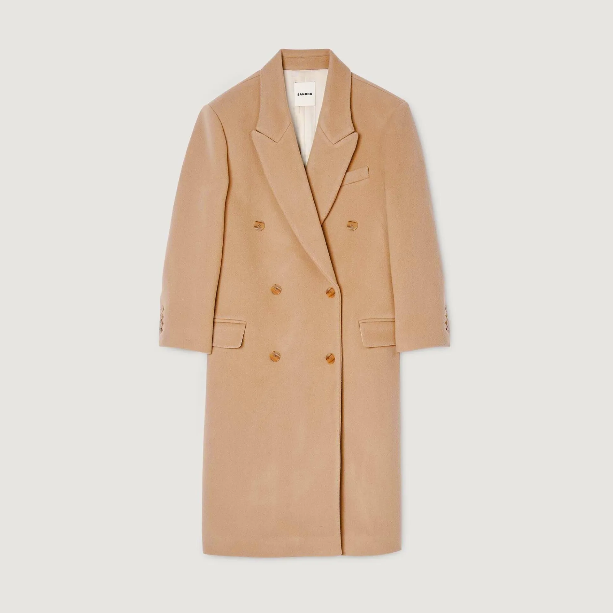 Lange Jas Van Gemengde Wol