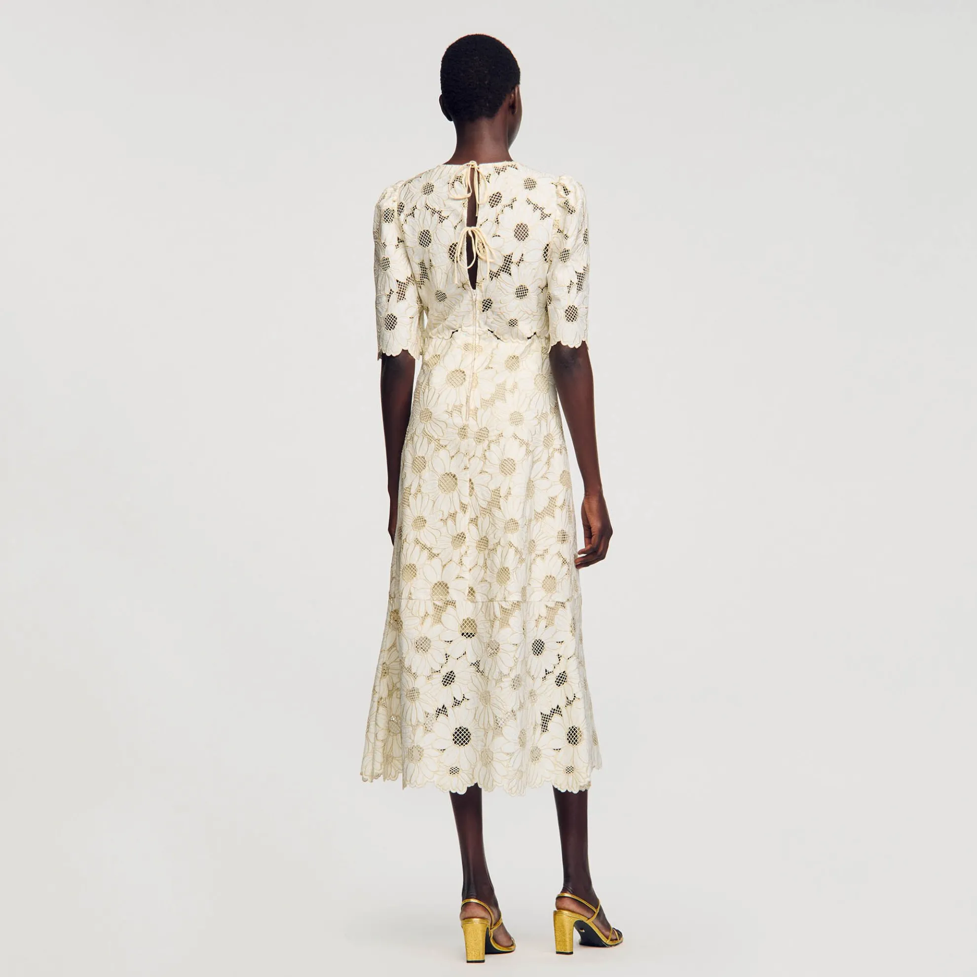 Lange Jurk Geborduurd