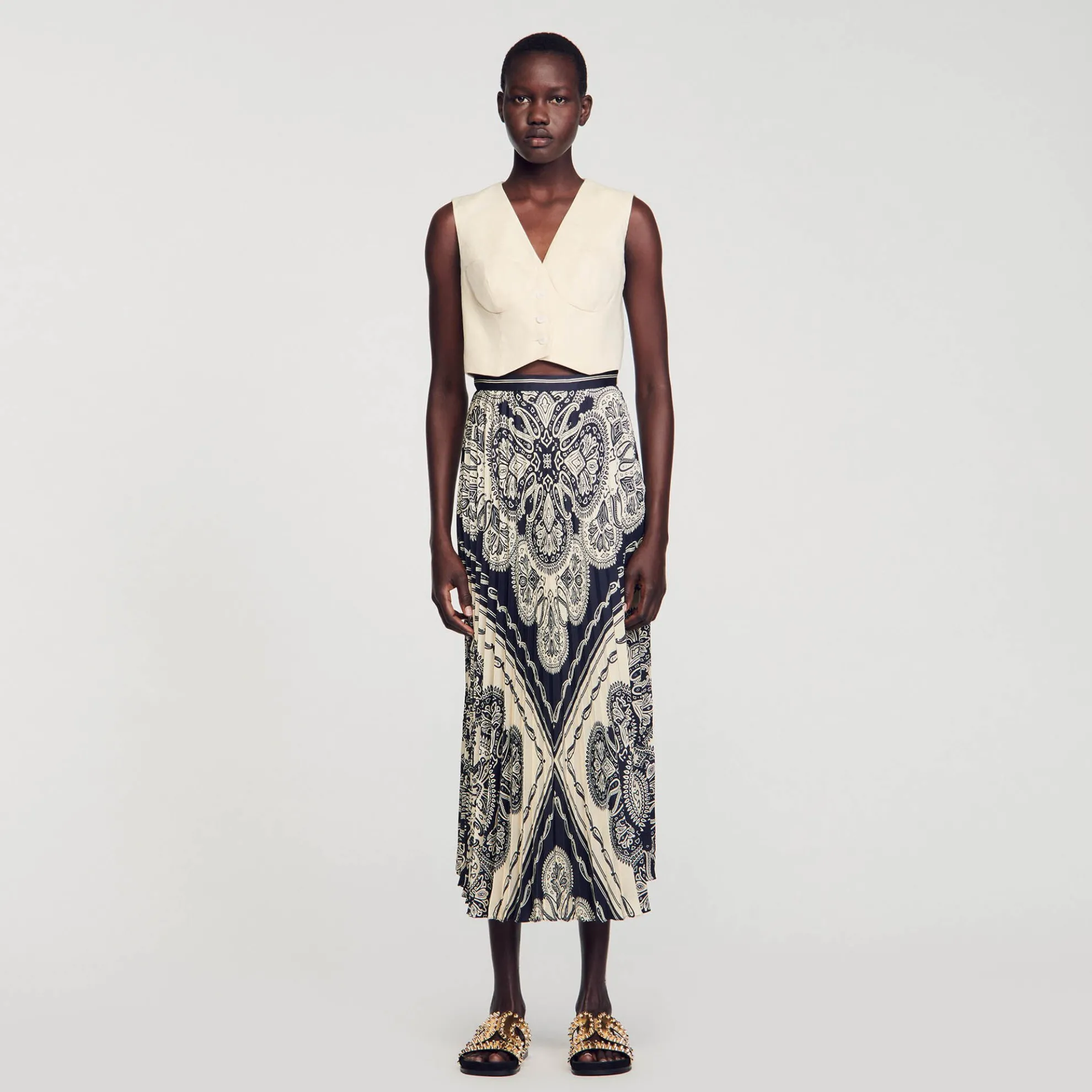 Lange Rok Soepelvallend Bandana Print