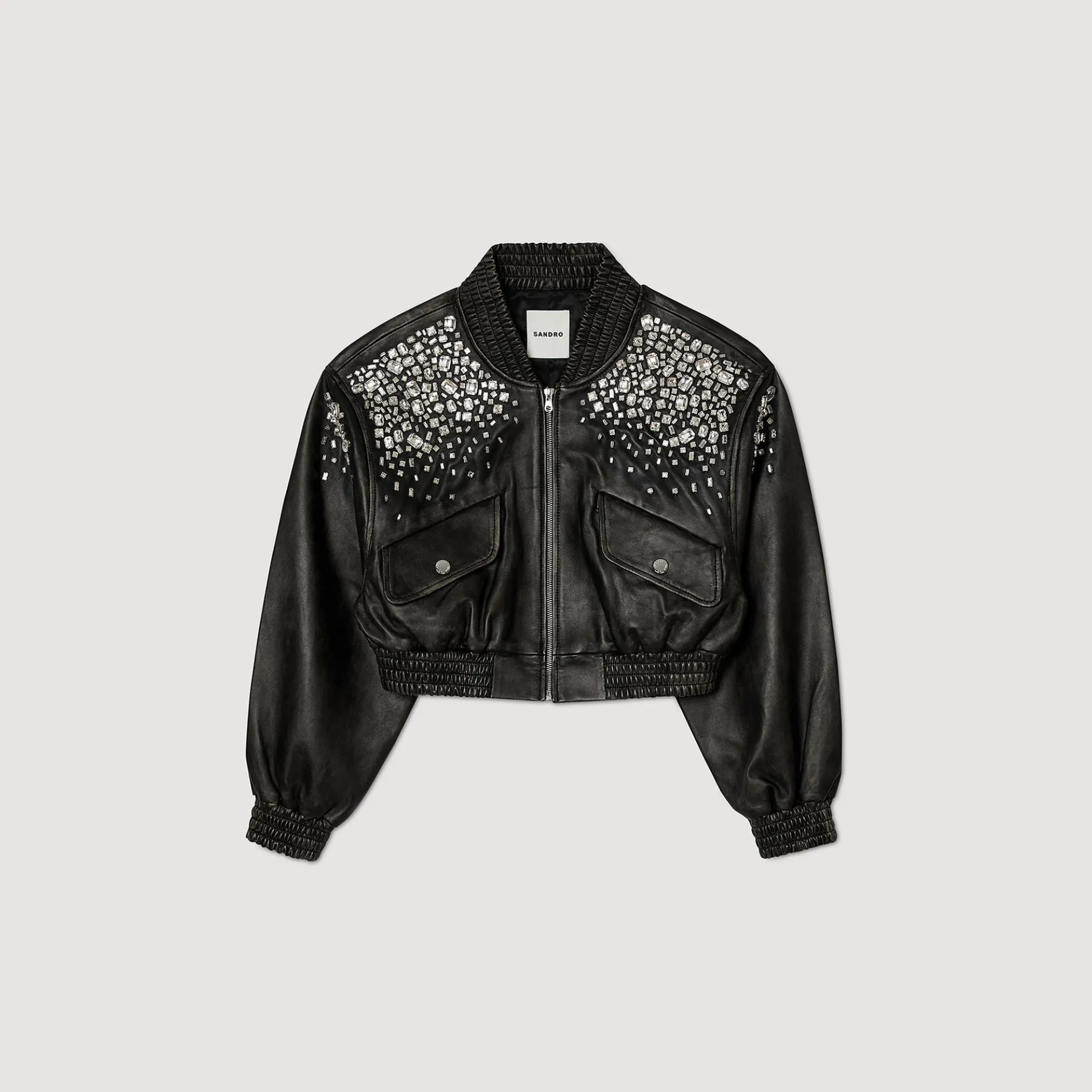 Leren Jack Met Kristallen