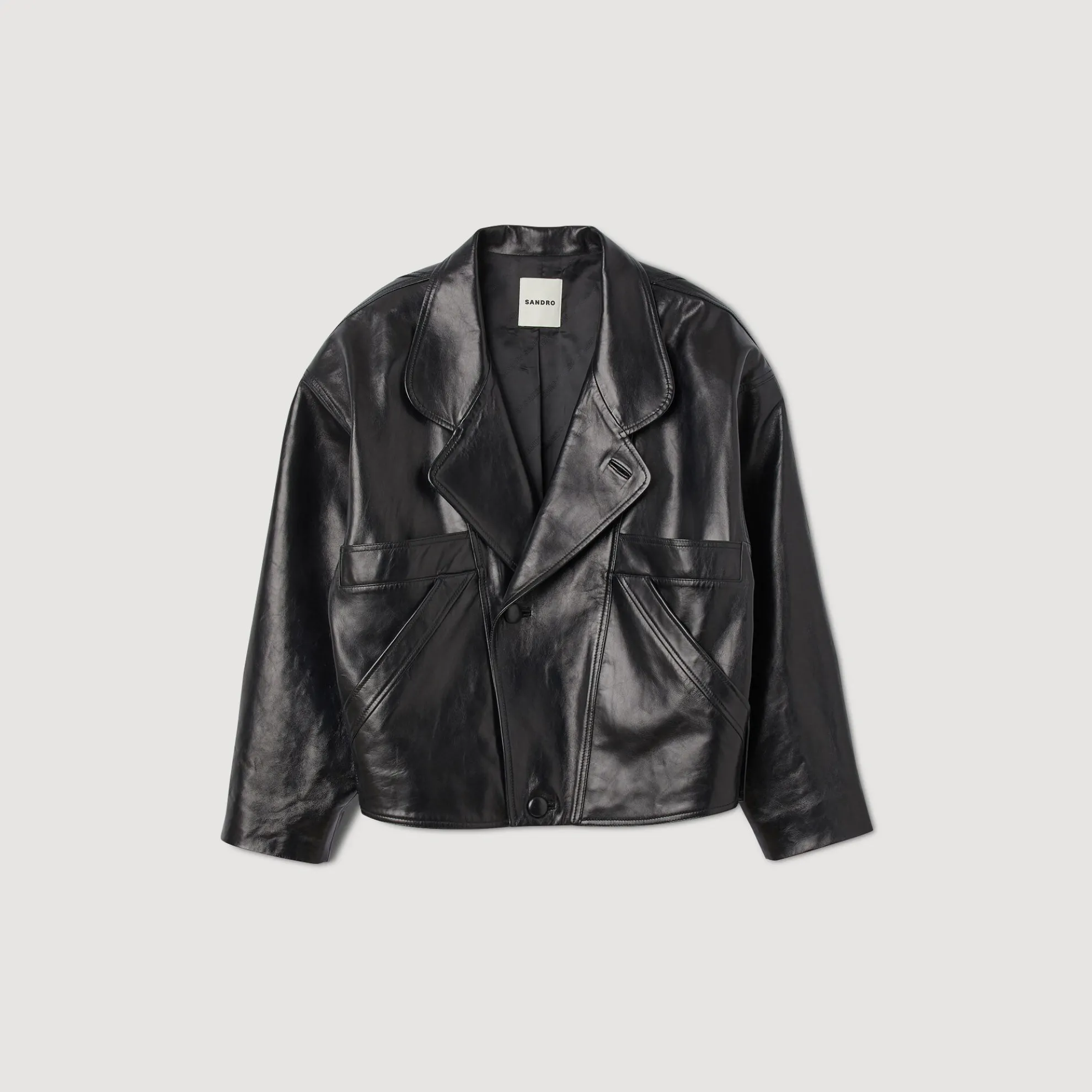 Leren Jack Oversized