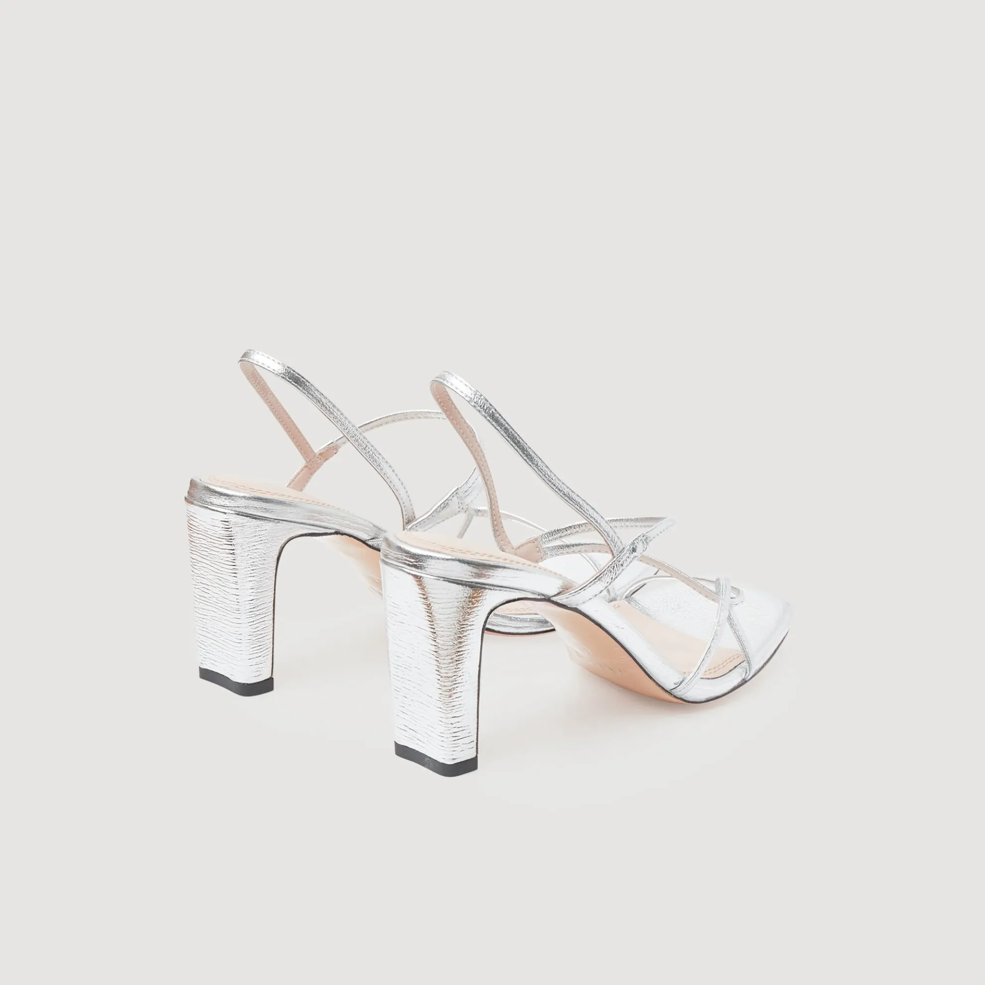 Metallic Leren Sandalen