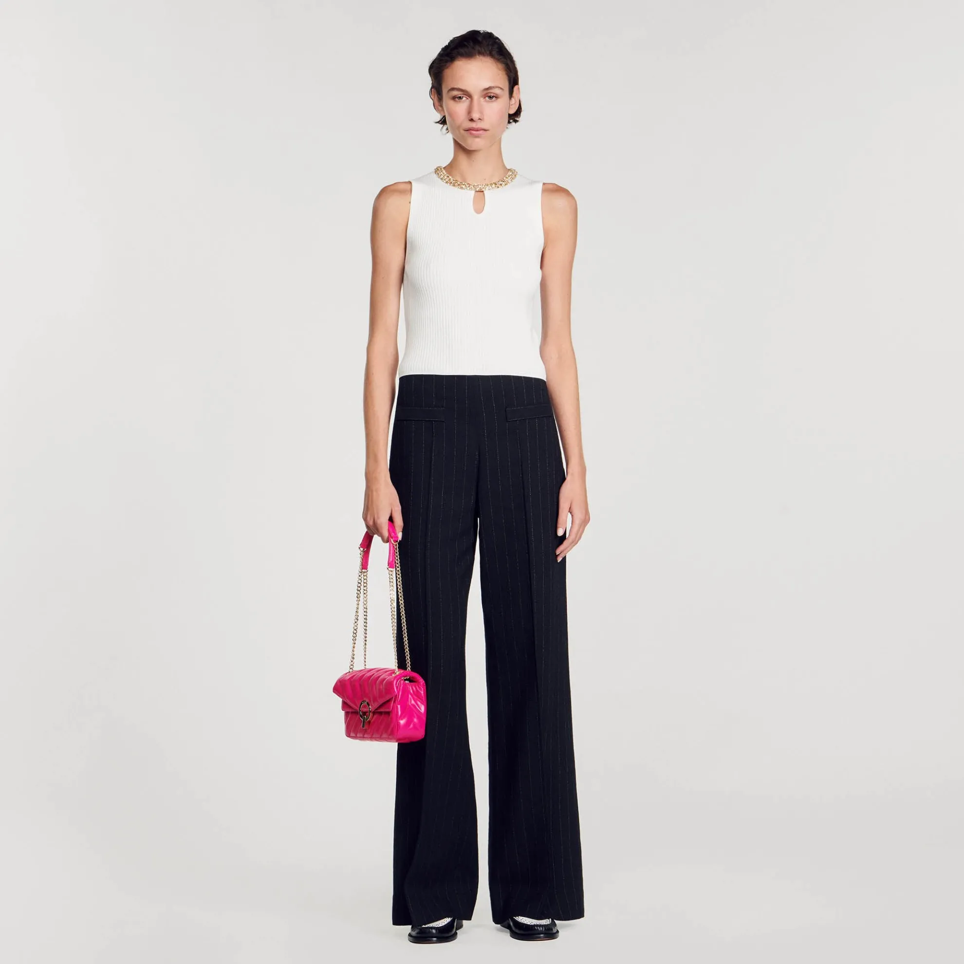 Mouwloos Vest Met Sierkraag