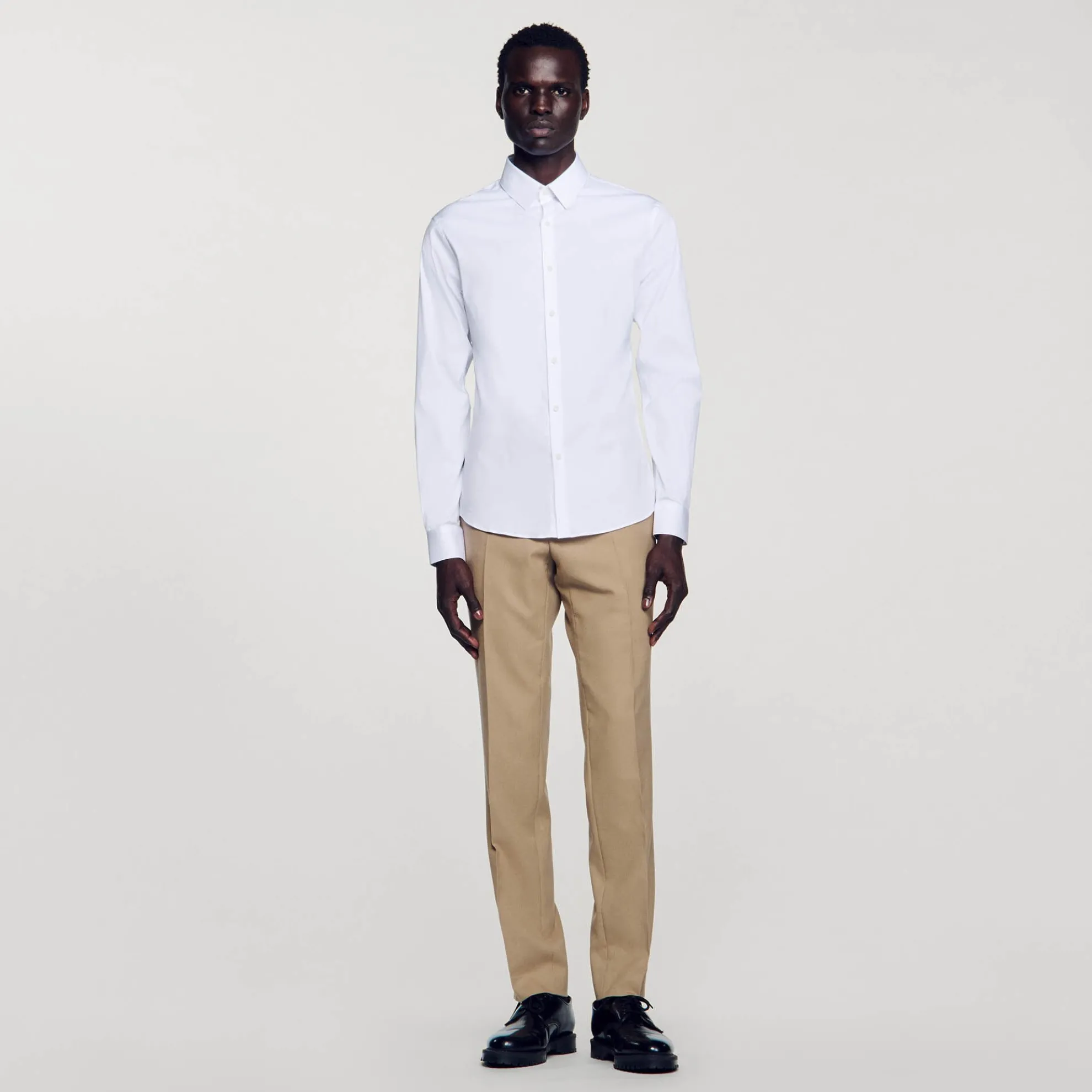 Nauwsluitend Overhemd Van Stretchkatoen