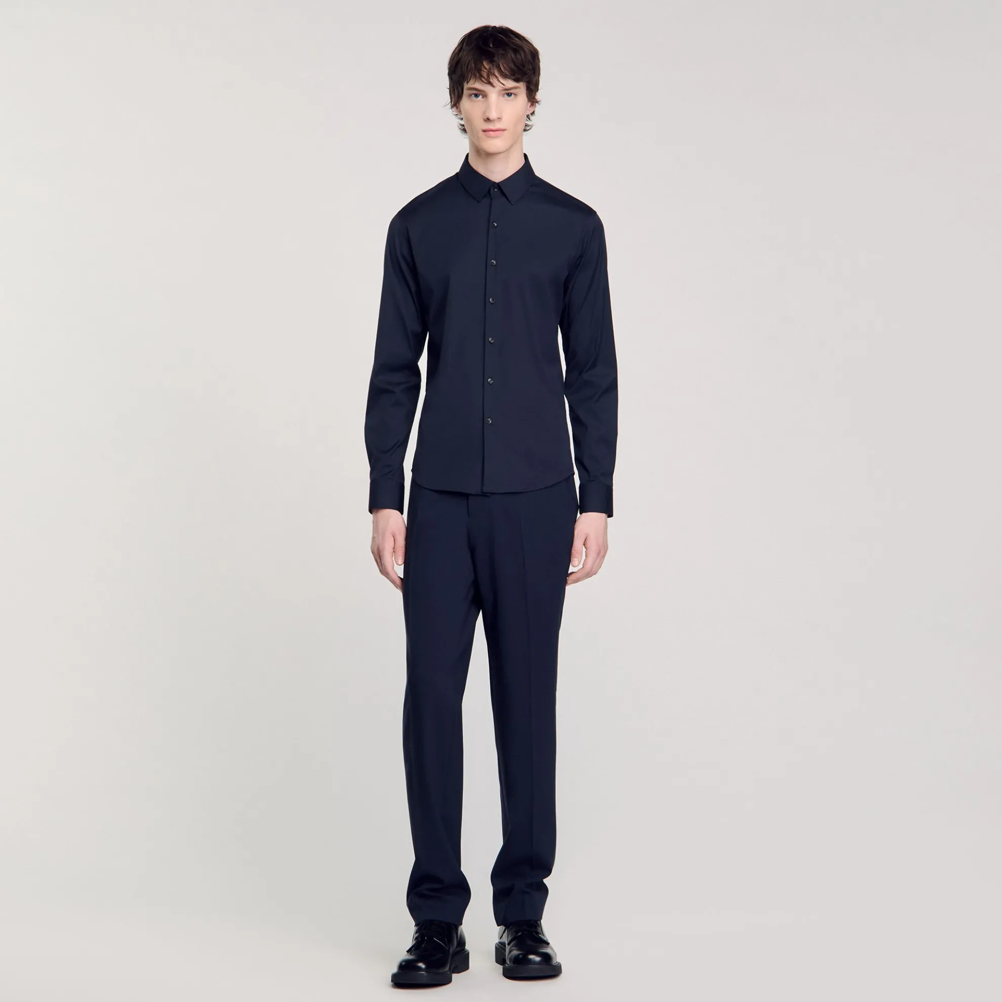 Nauwsluitend Overhemd Van Stretchkatoen