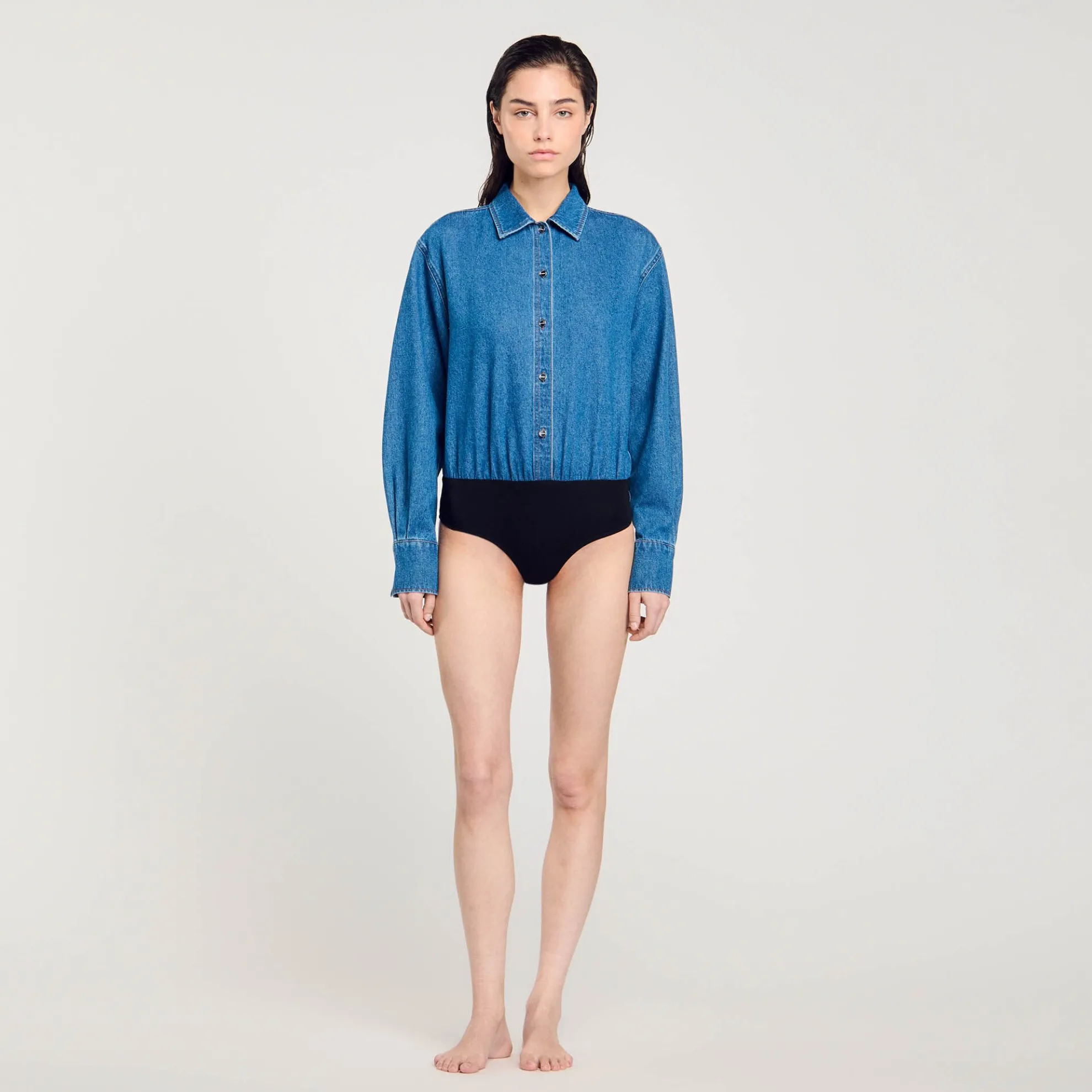 Overhemd Bodysuit Denim