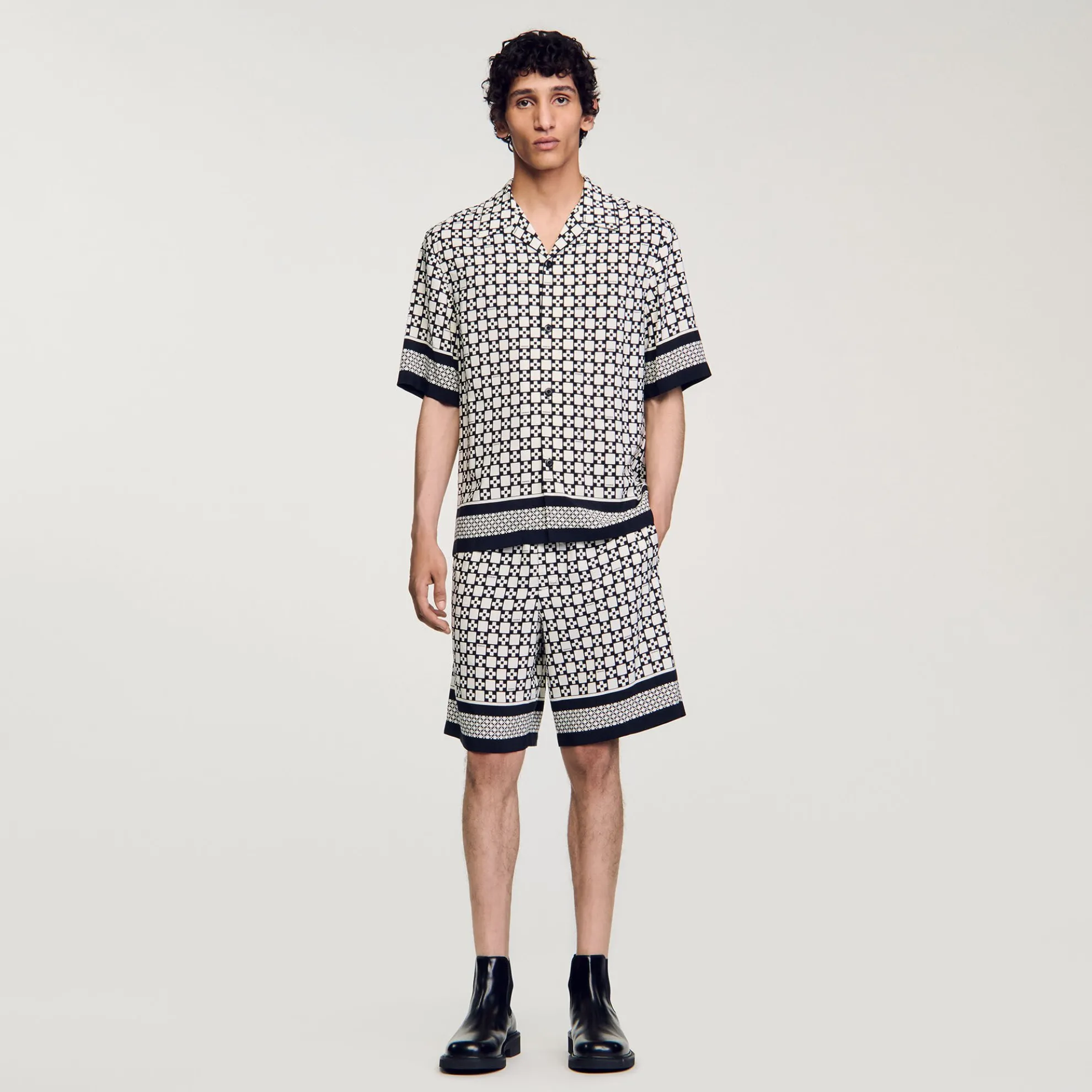 Overhemd Korte Mouwen Square Cross