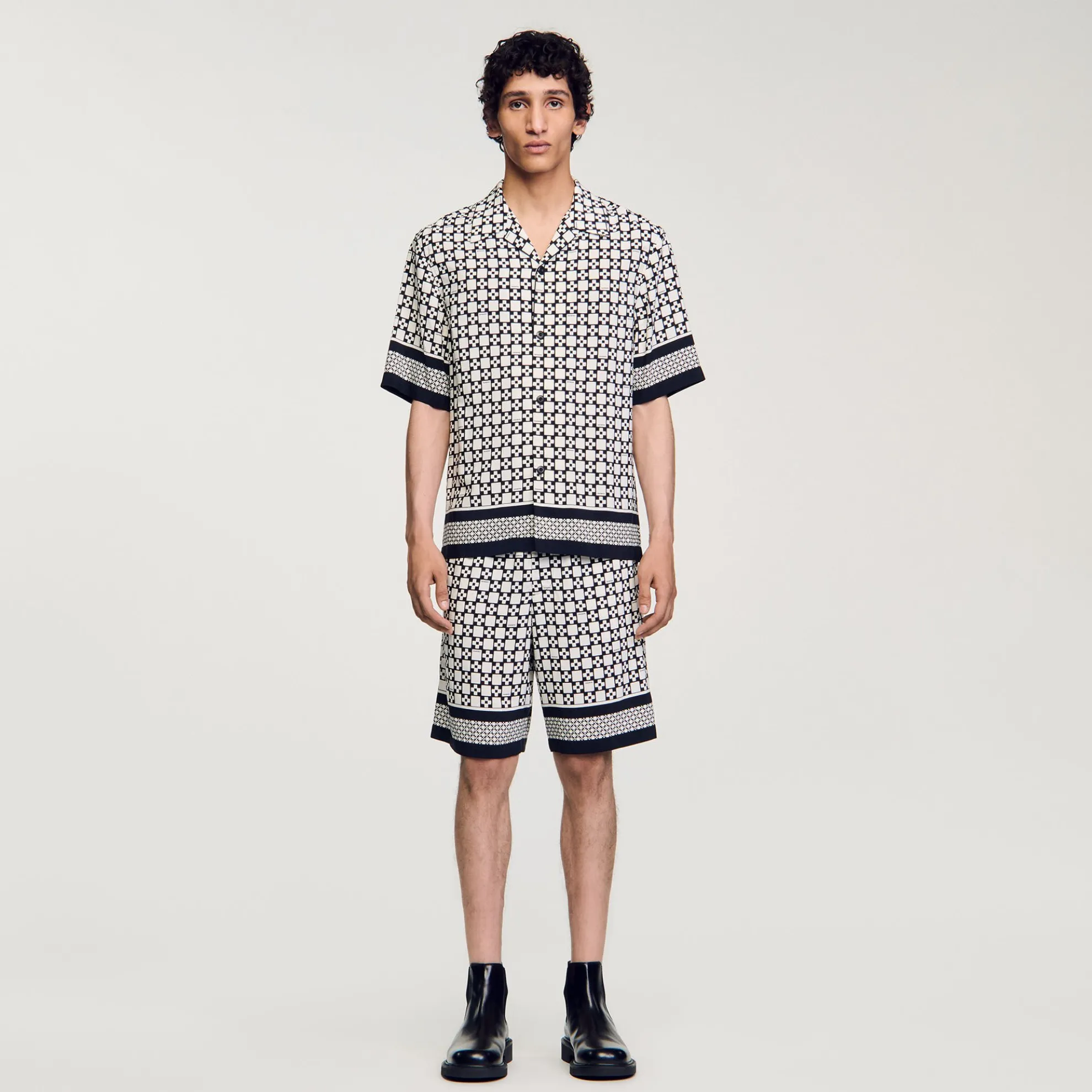 Overhemd Korte Mouwen Square Cross