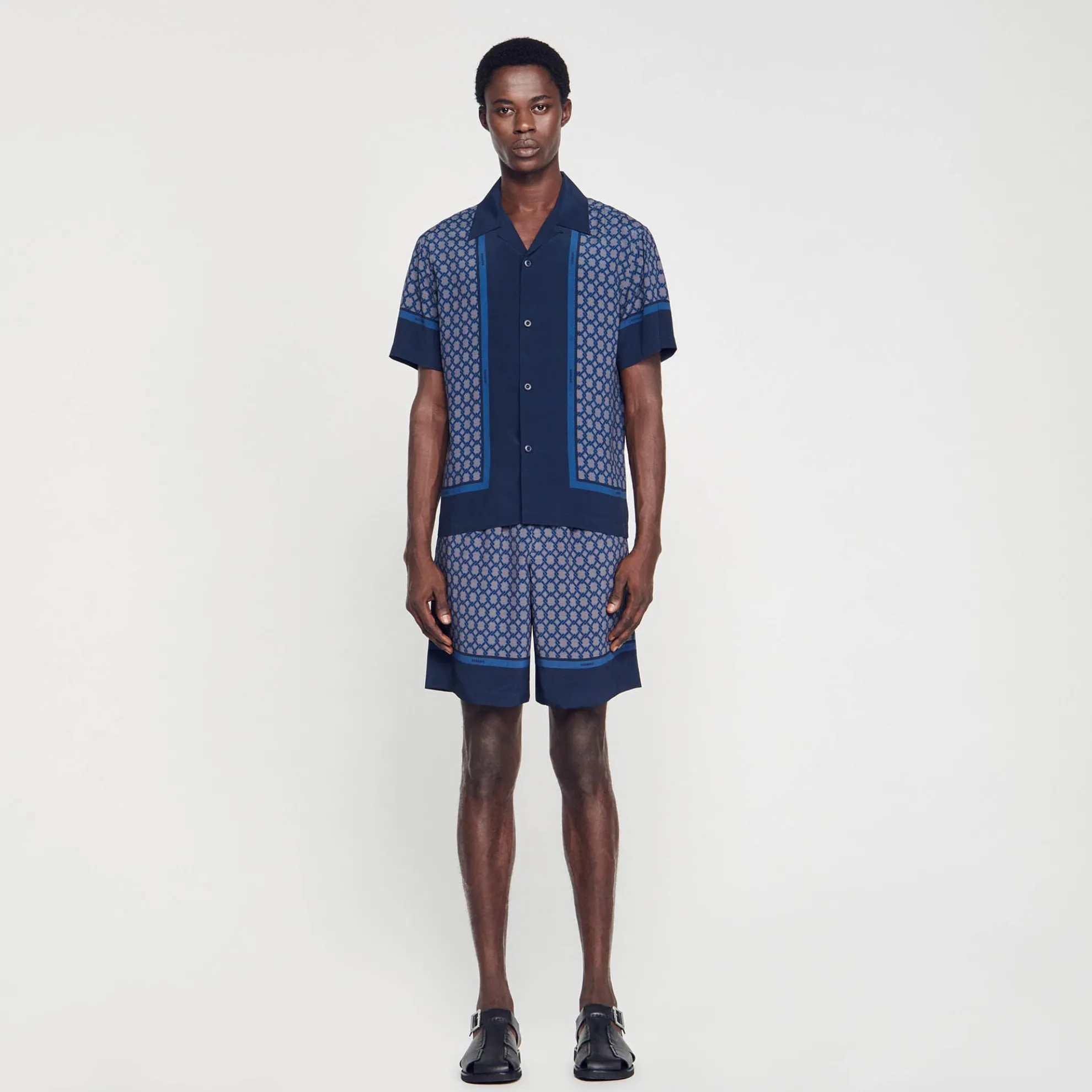 Overhemd Met Print En Korte Mouwen