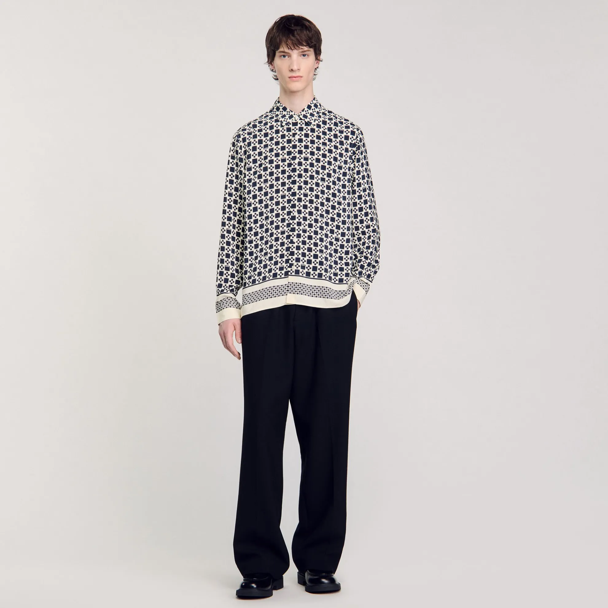 Overhemd Soepel Square Cross Print