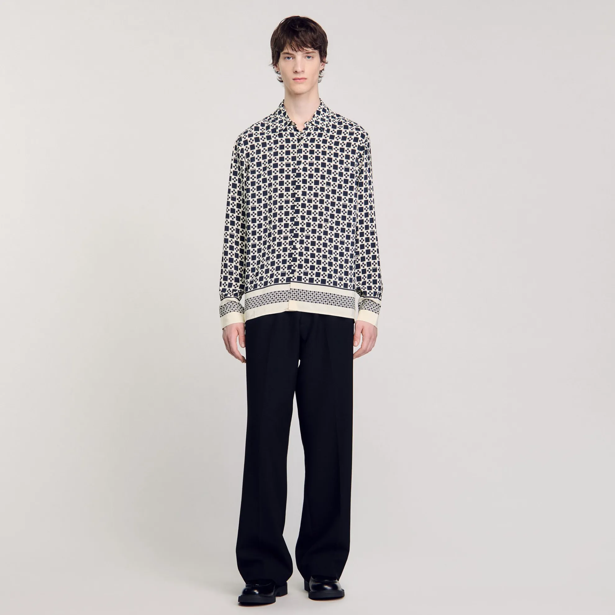 Overhemd Soepel Square Cross Print