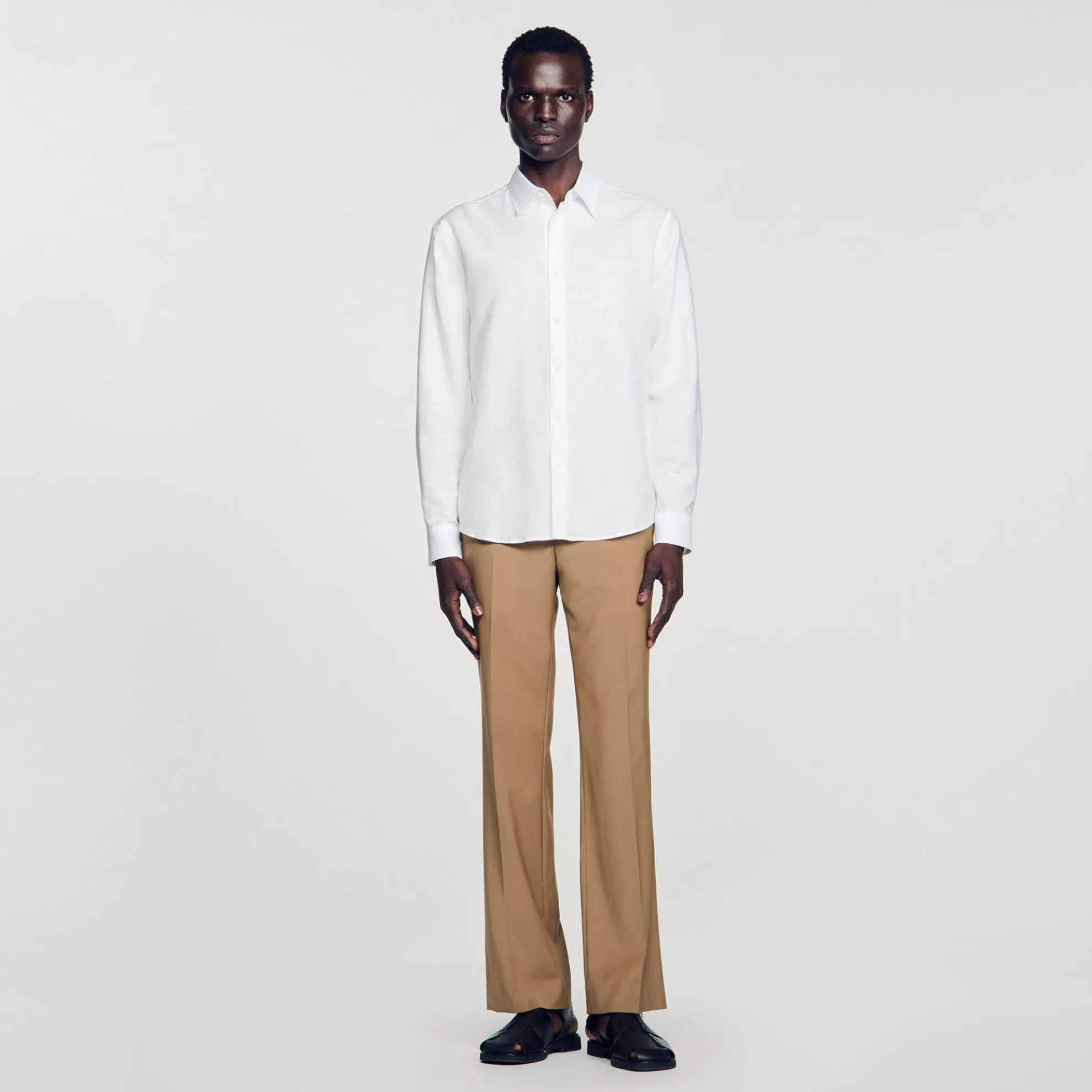 Overhemd Van Katoen En Linnen