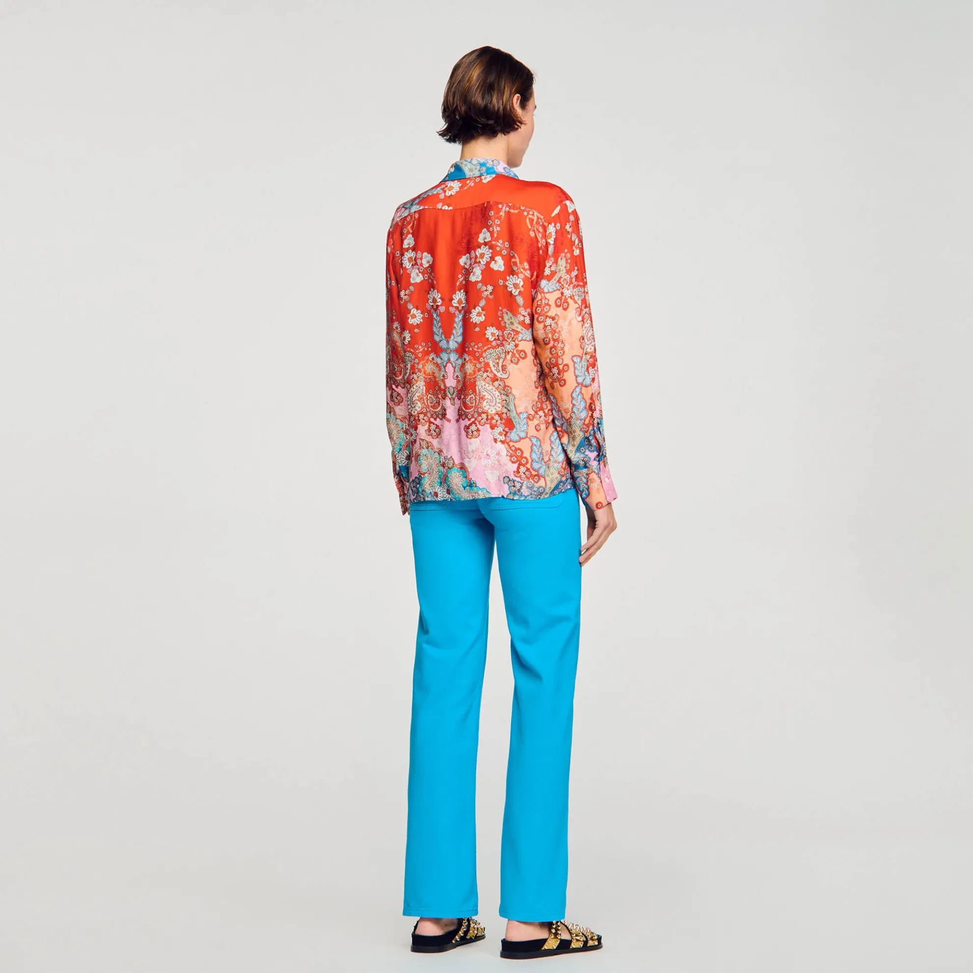 Overhemdblouse Met Print