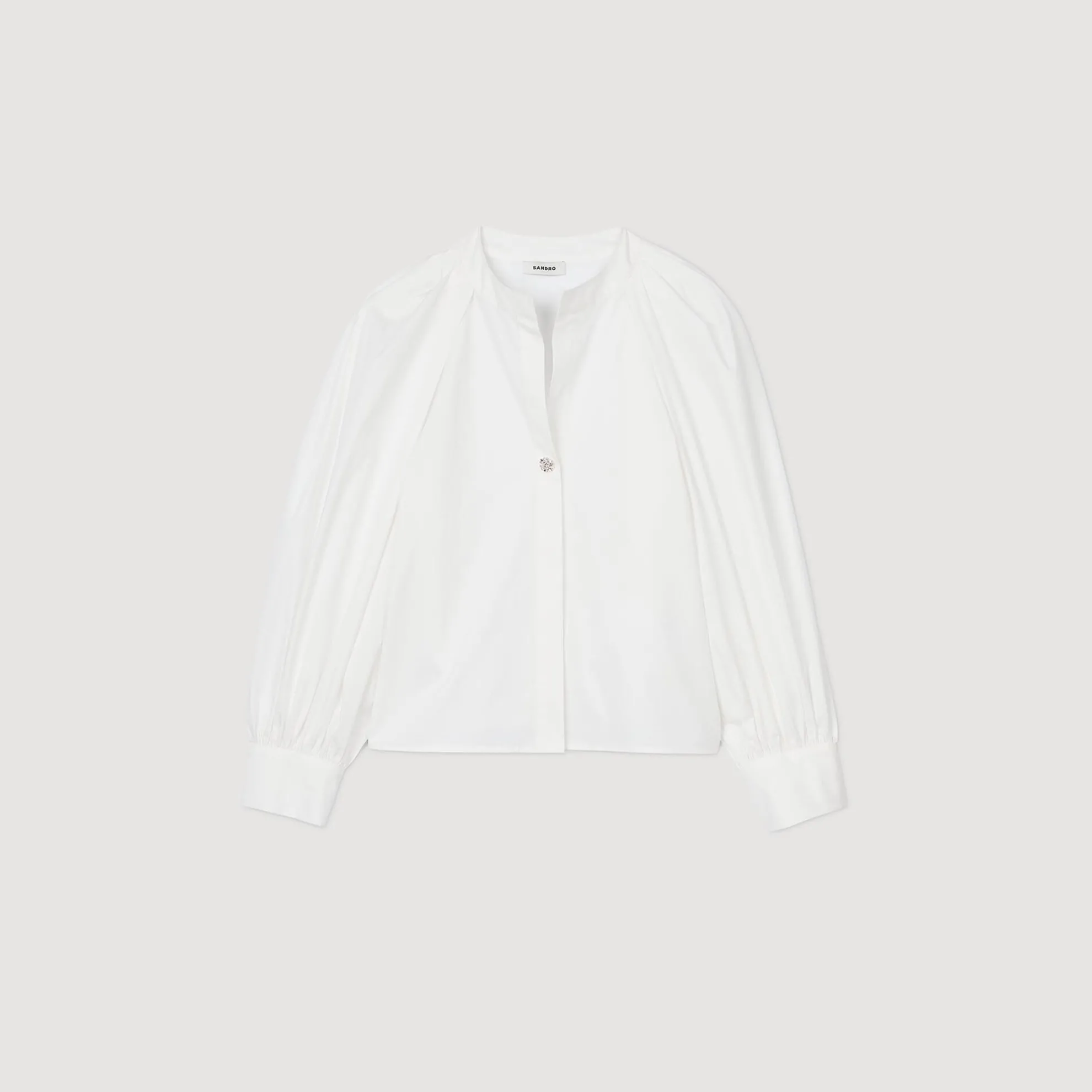 Overhemdblouse Met Volumineuze Mouwen