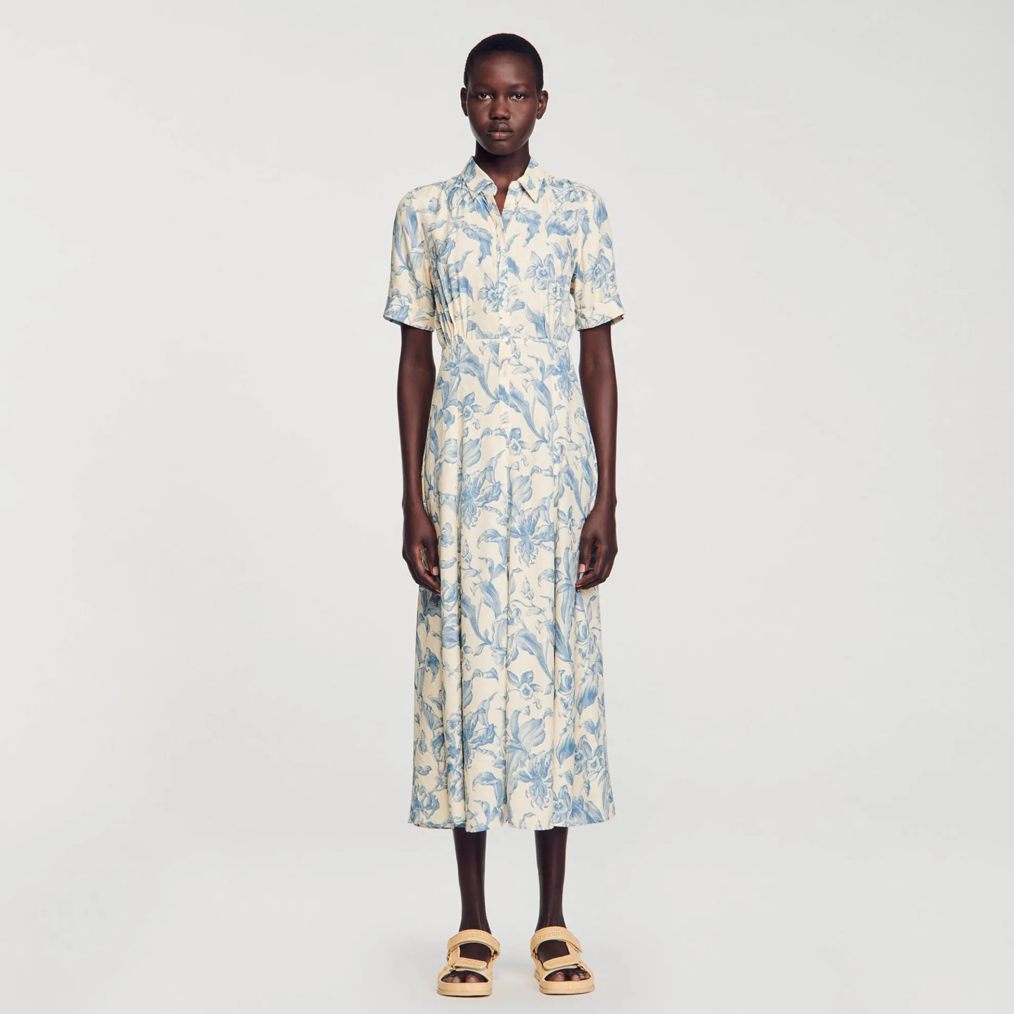 Overhemdjurk Met Bloemenprint