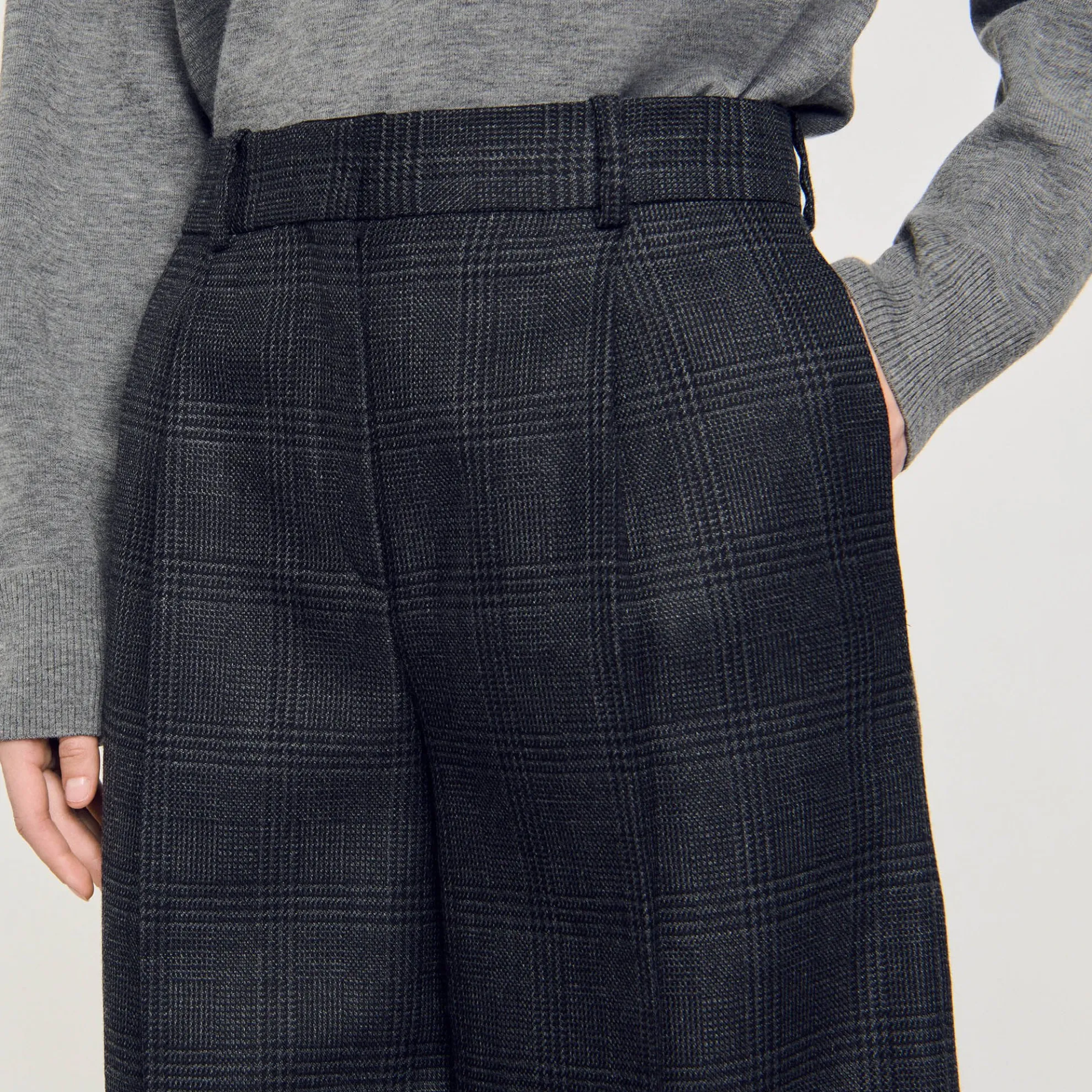 Pantalon Met Ruitmotief