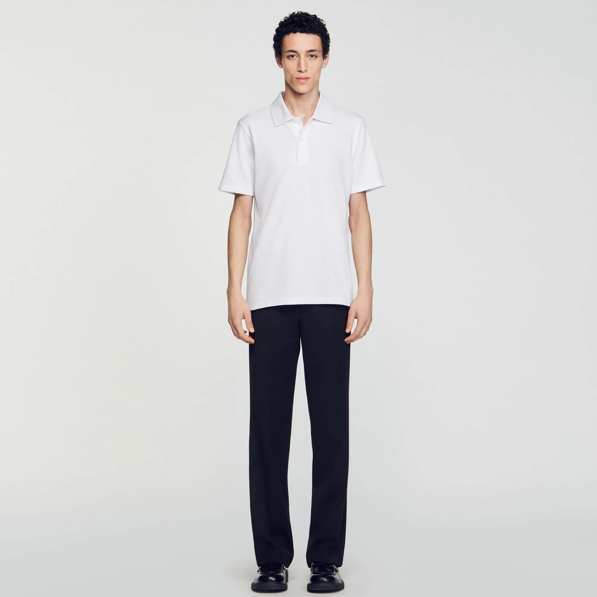 Poloshirt Van Katoen Met Bloem