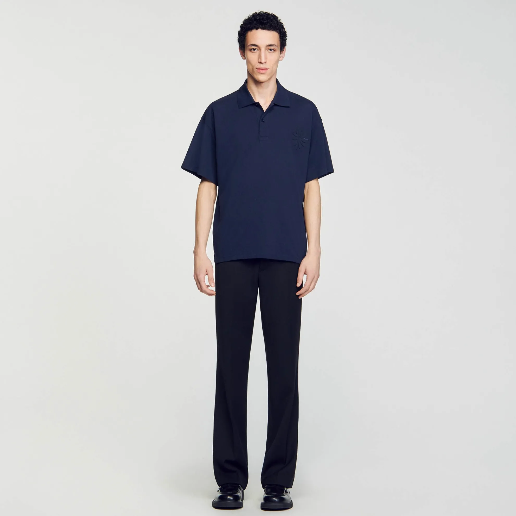 Poloshirt Van Katoen Met Bloem