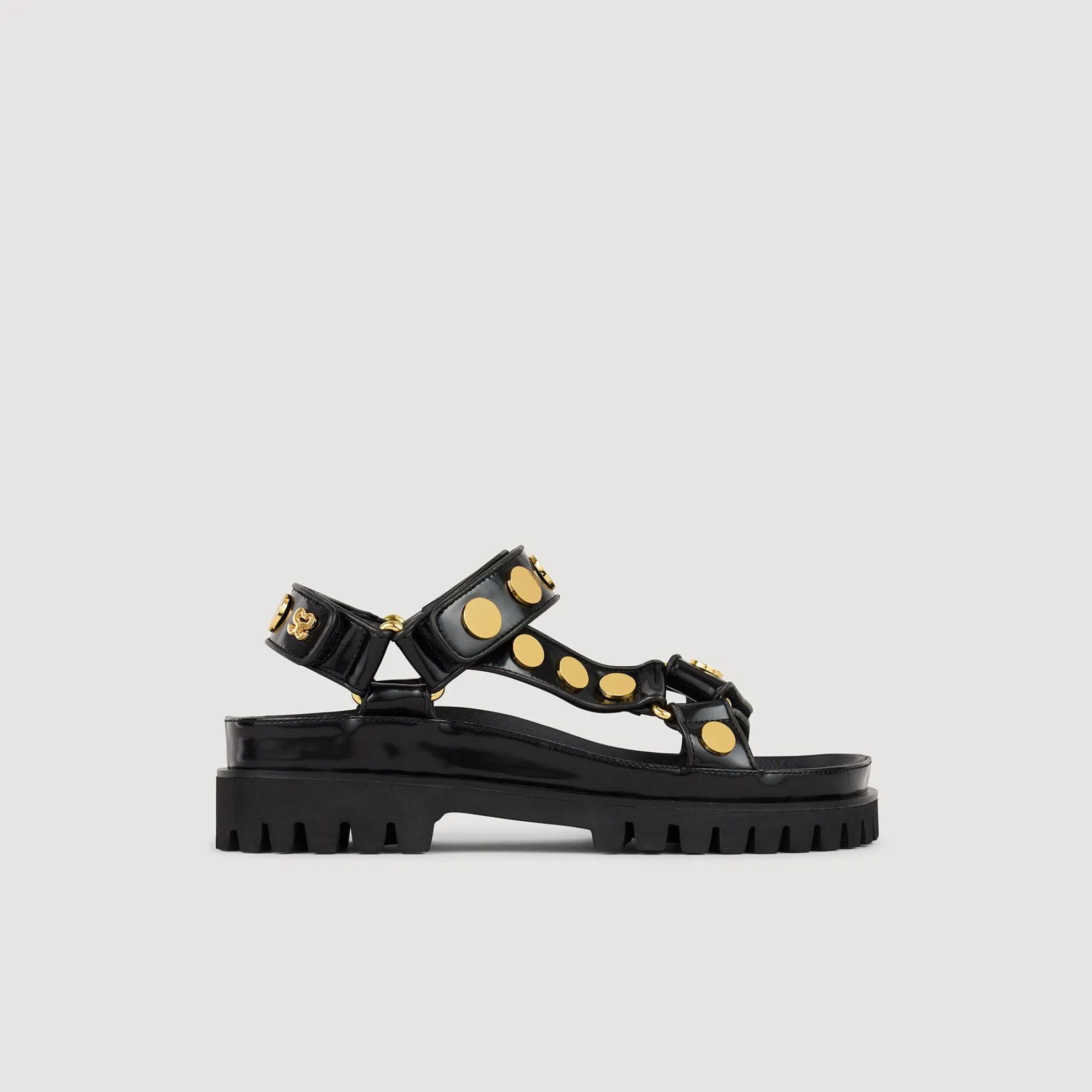 Sandalen Met Studs Gekartelde Zool